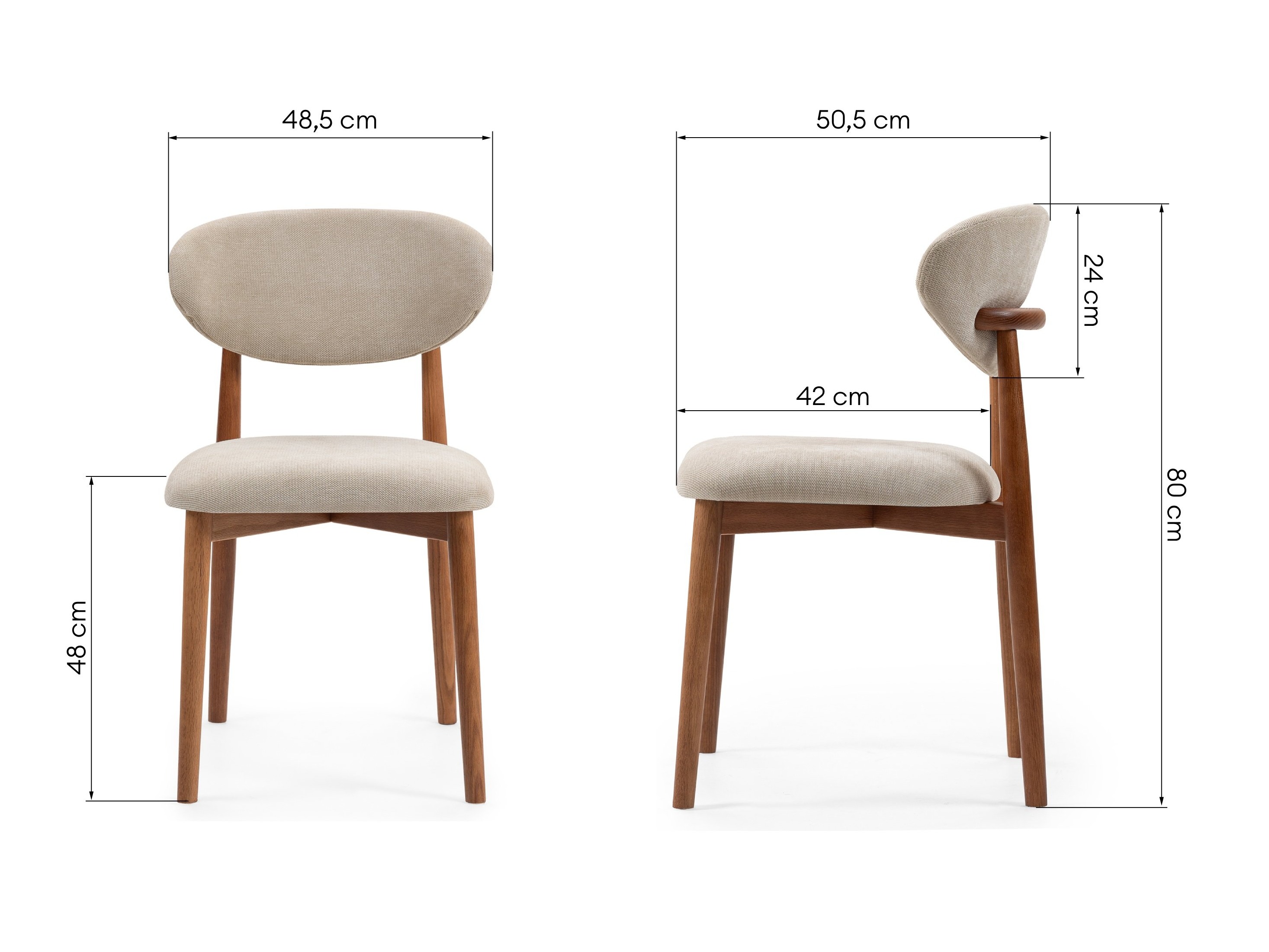 Krēsls Burleson 481 (Bēšs + Riekstkoks)