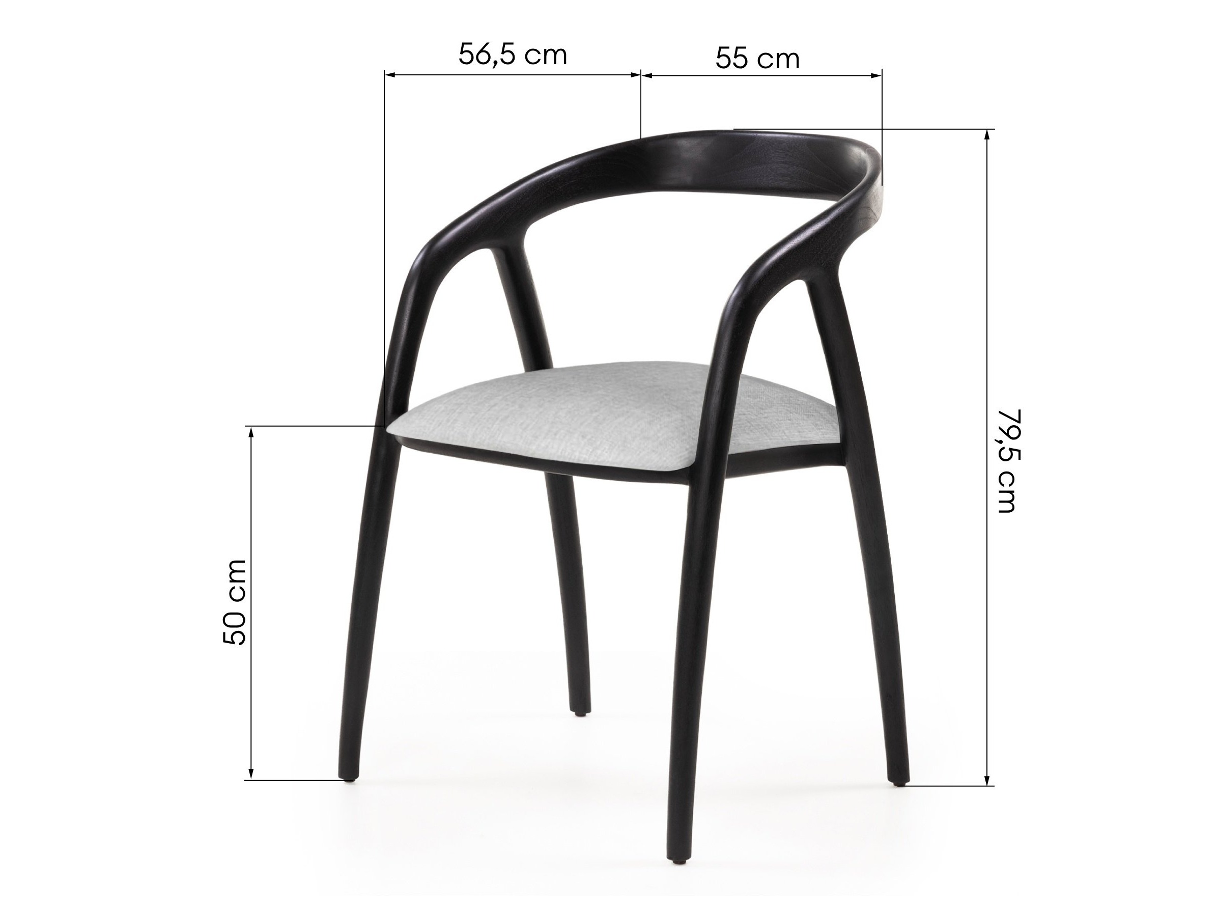 Krēsls Burleson 492 (Melns + Gaiši bēšs)