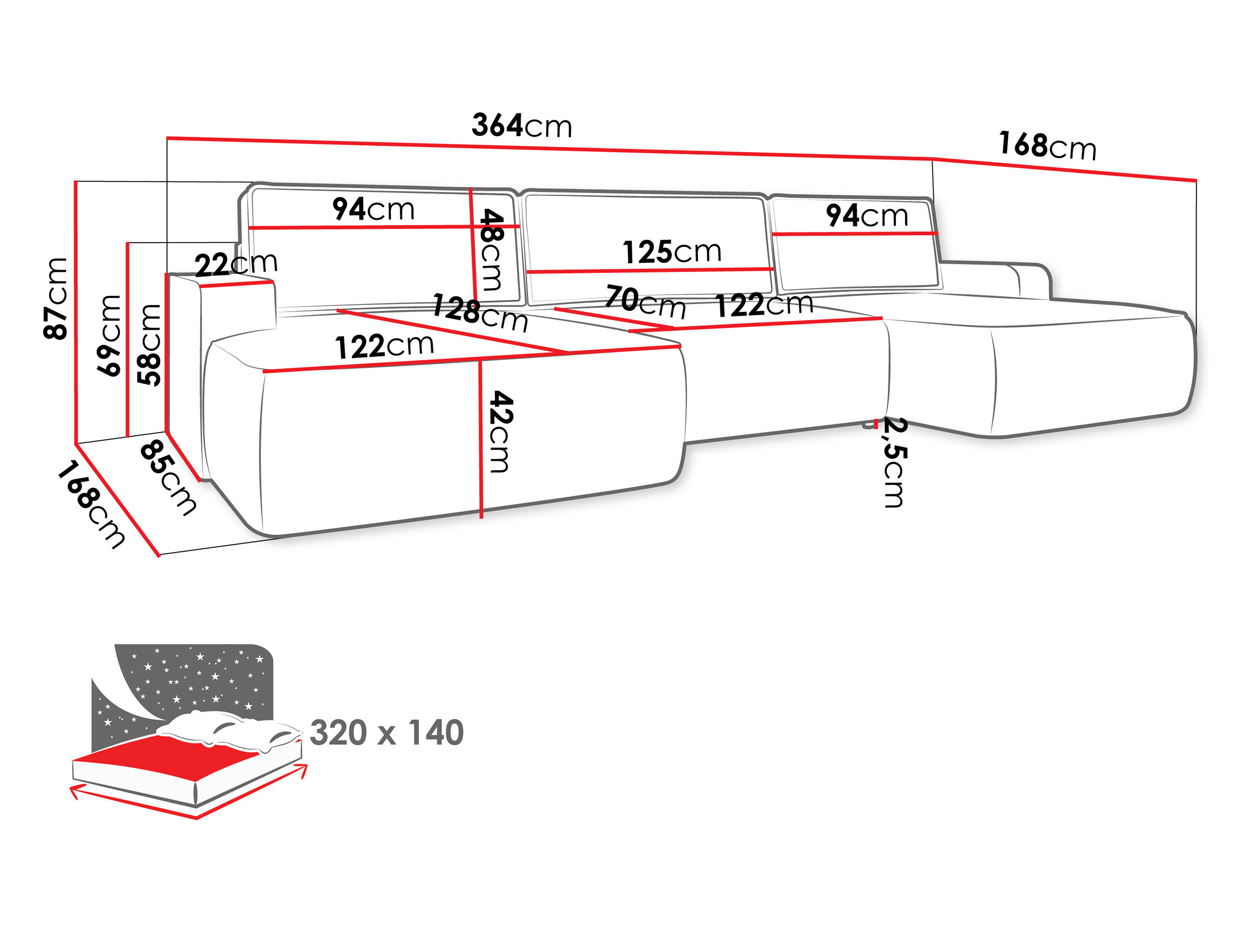 Stūra dīvāns Bountiful 106 (Velo 623)
