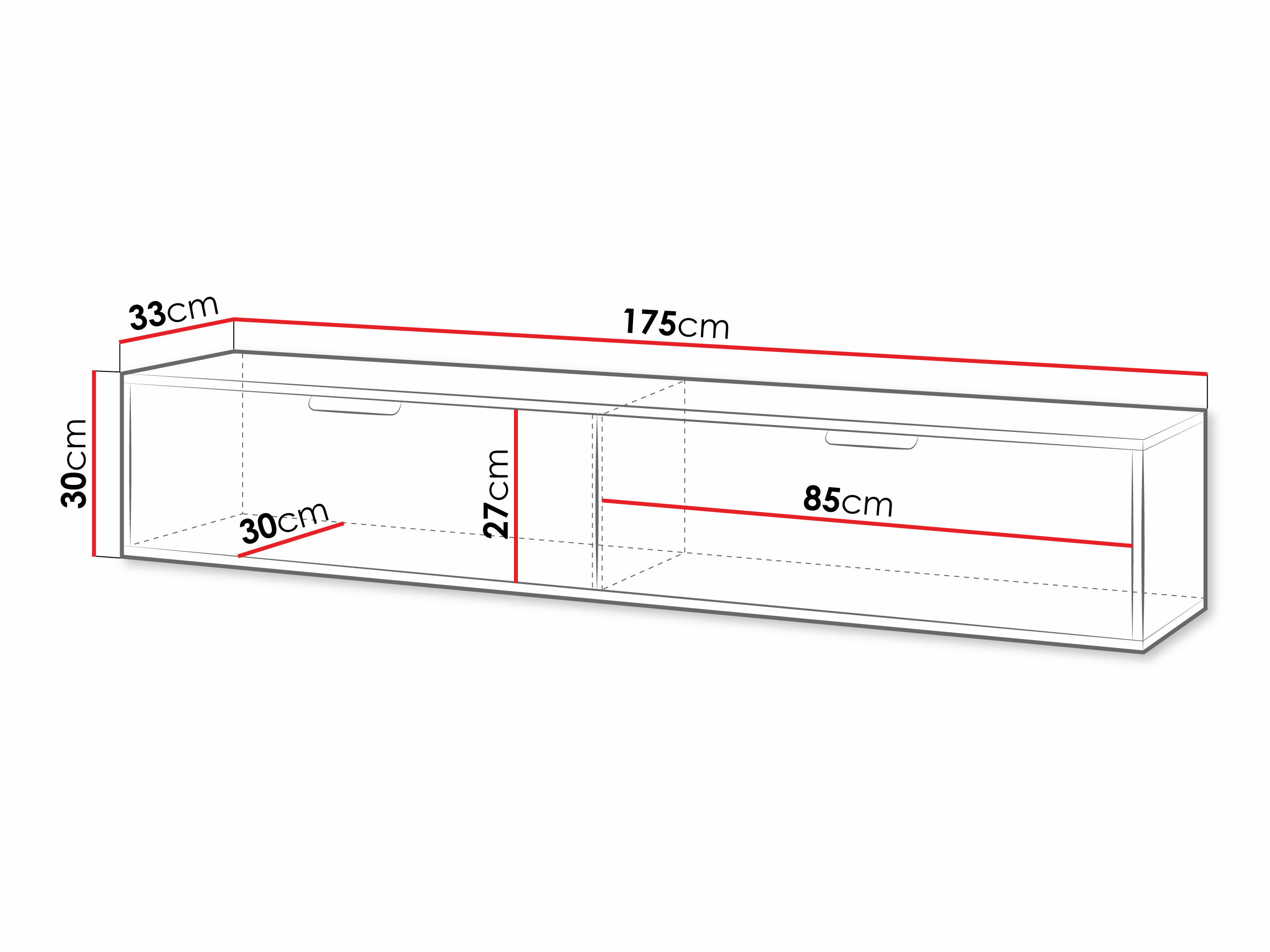 TV galds Hamilton 101 (Balts)