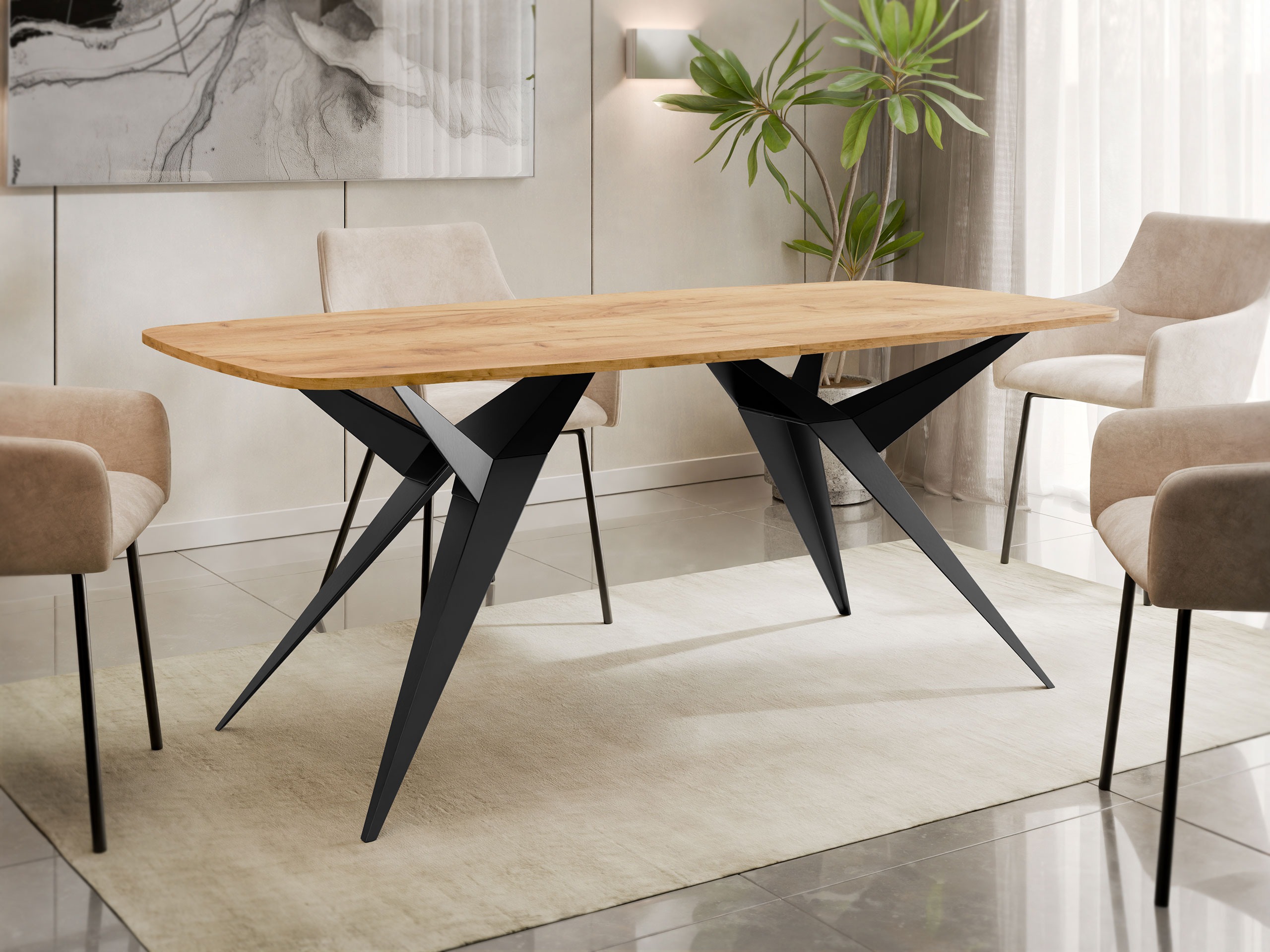 Galds Oswego 152 (Amatniecības zelta ozols)