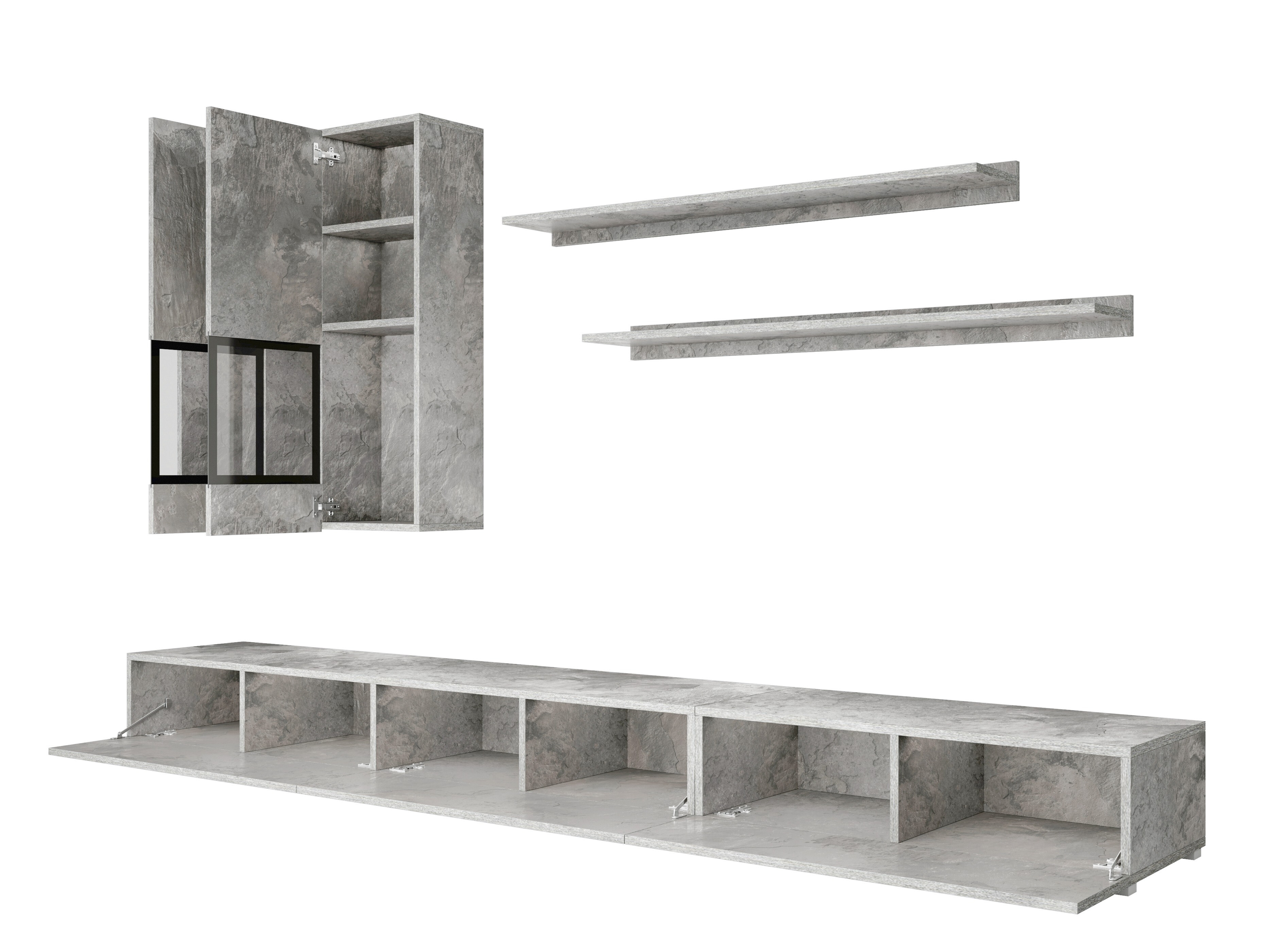 Viesistabas komplekts Serodeu 104 (Betons)