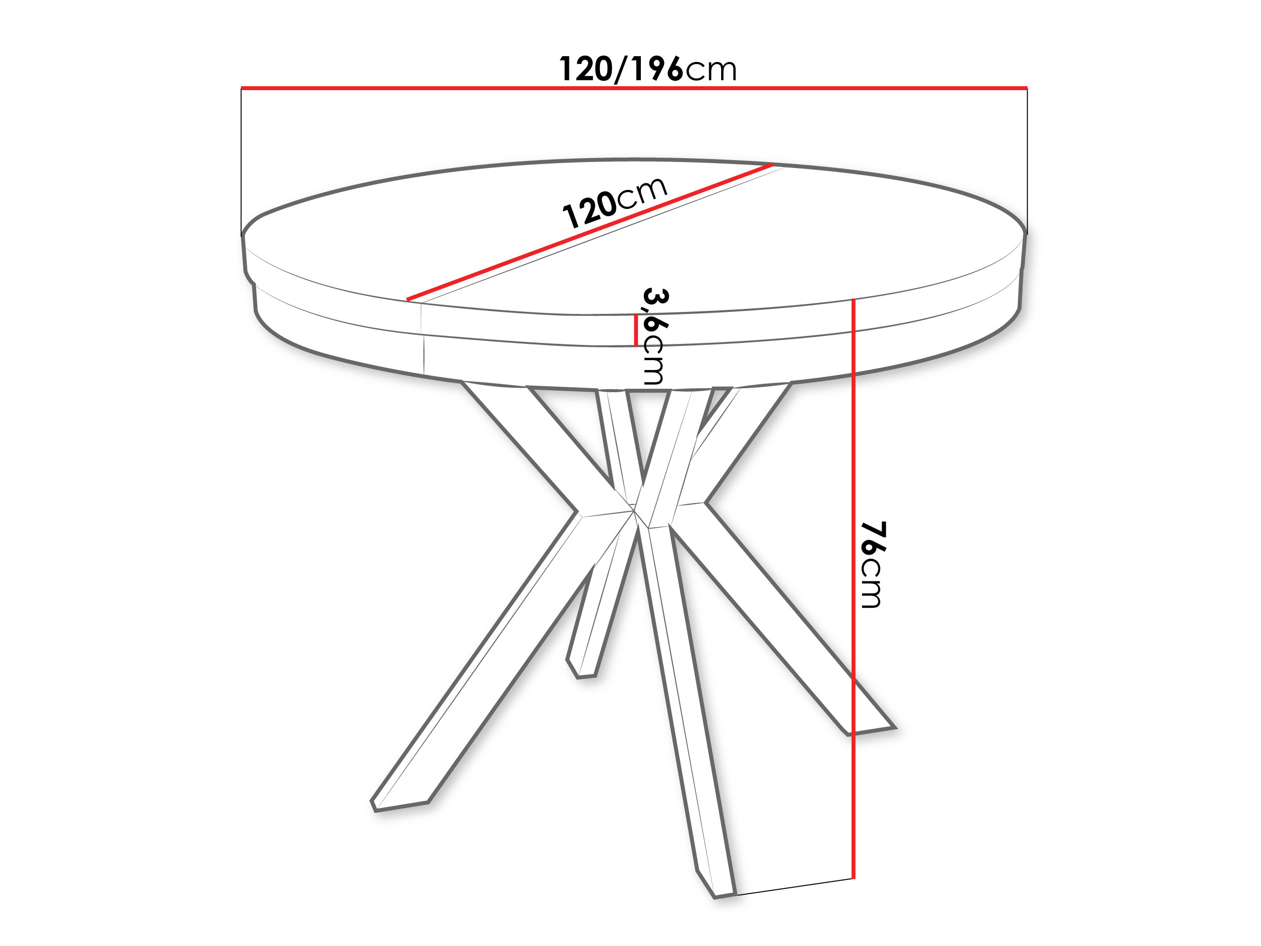 Galds Oswego 157 (Melnais marmors)
