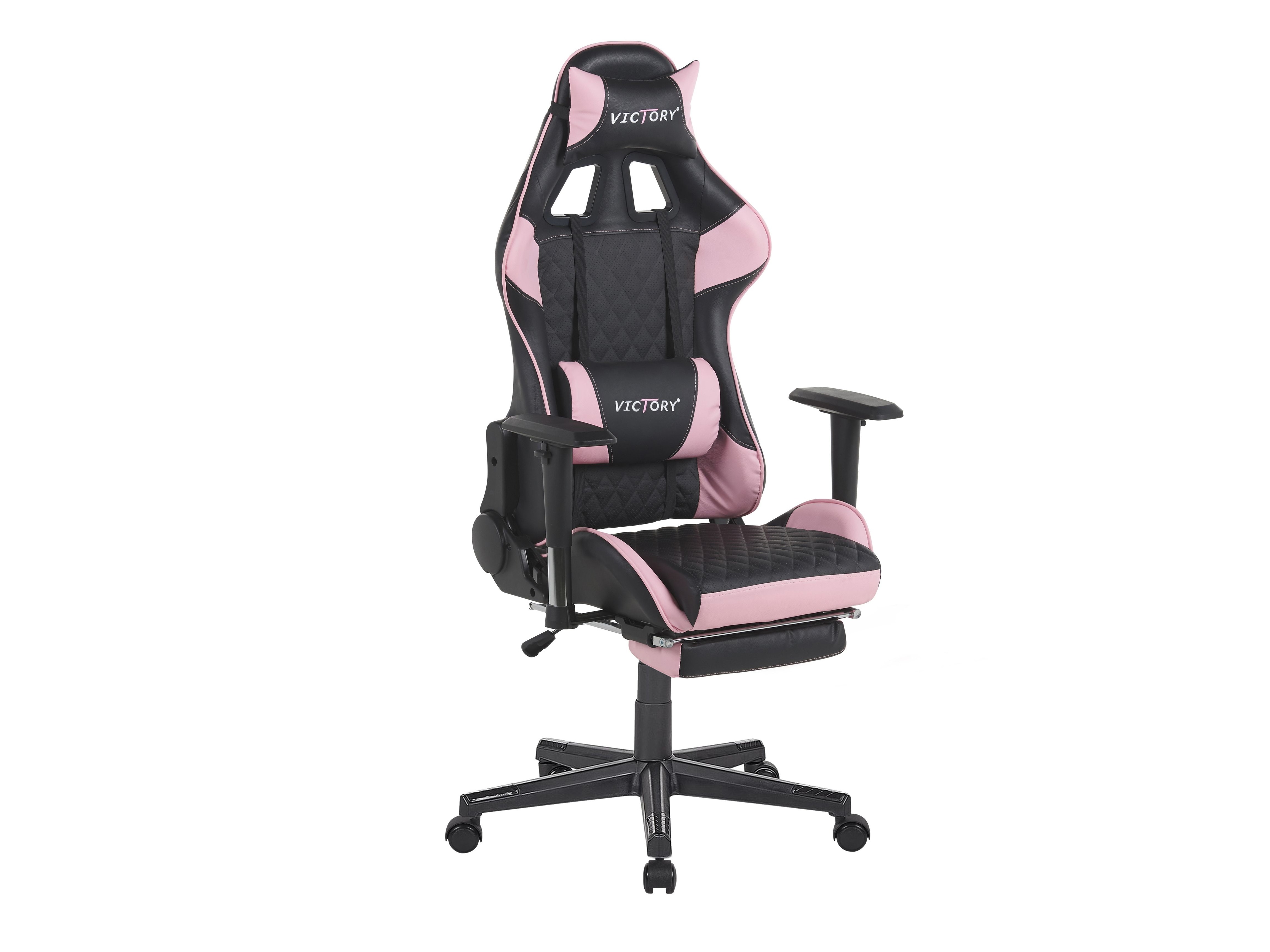 Spēļu krēsls Berwyn 183 (Melns + Tumši rozā)