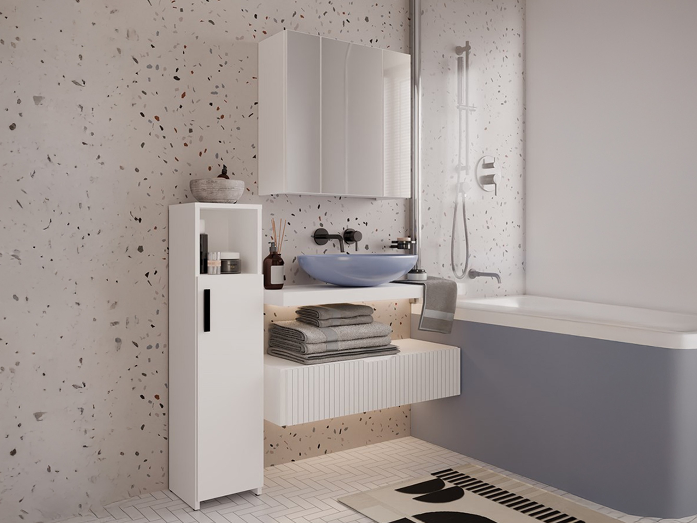 Stāvošs vannas skapītis Mandeville 344