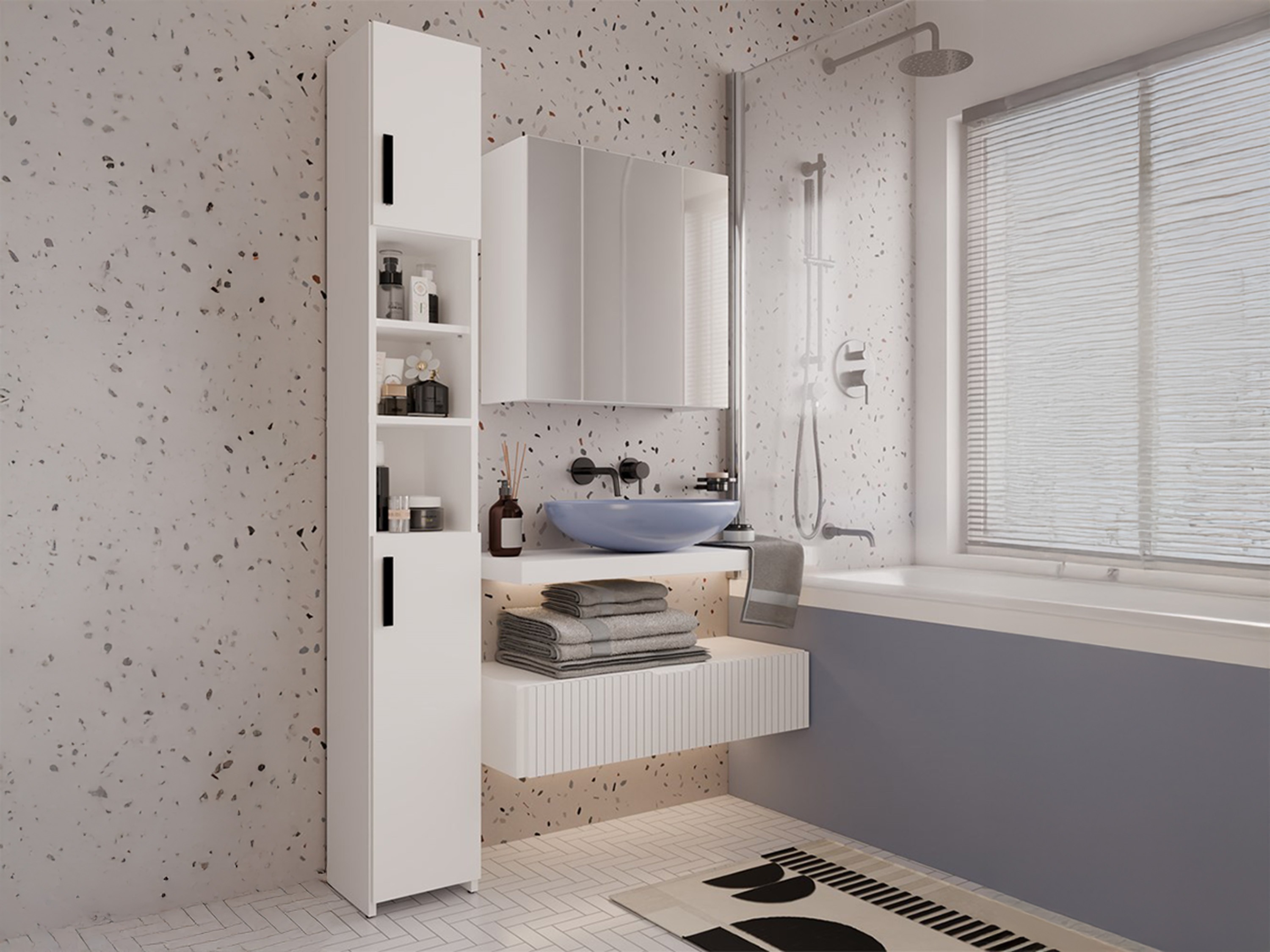 Stāvošs vannas skapītis Mandeville 345