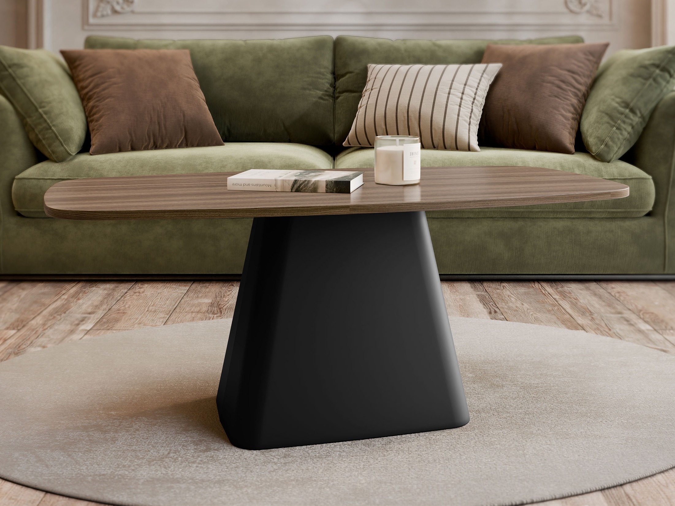 Žurnālu galdiņš Oswego 158 (Riekstkoks)