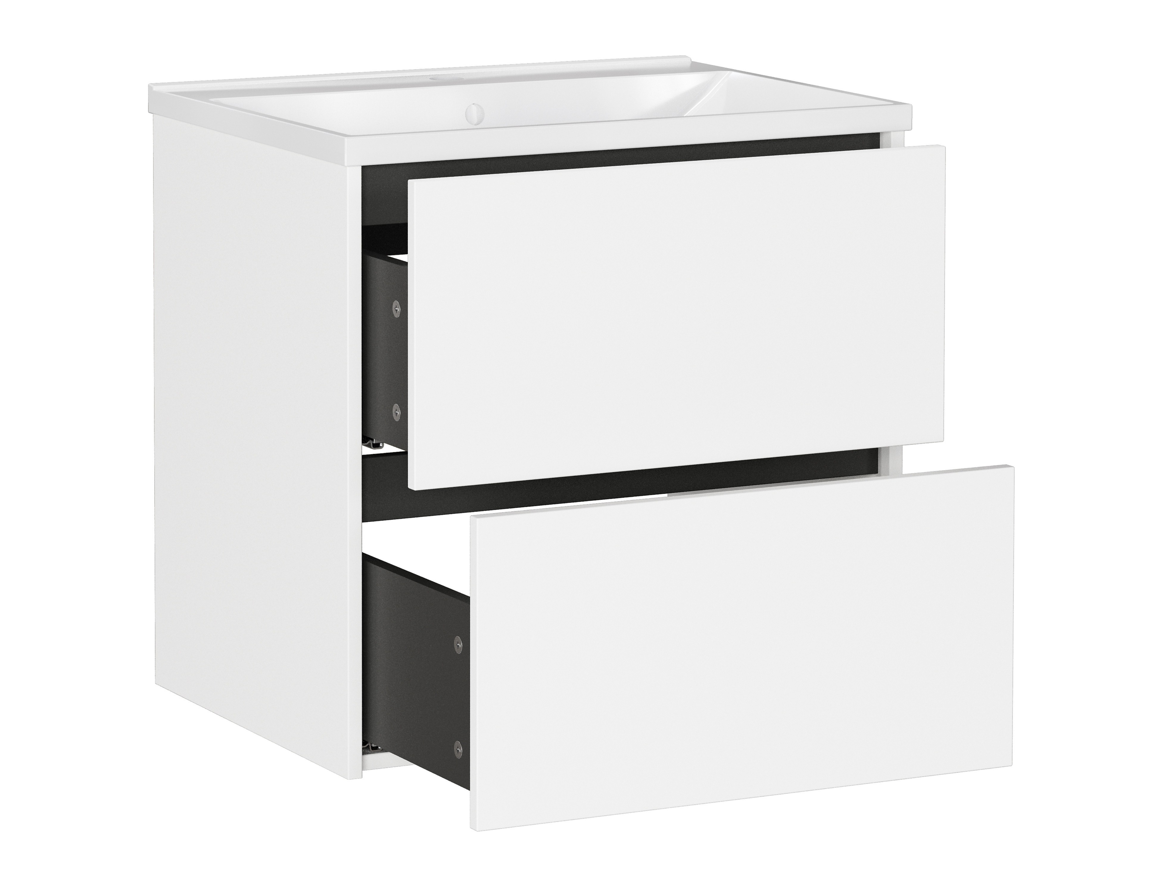 Piekarams vannas istabas skapītis izlietnei Sacramento 522 (Balts)