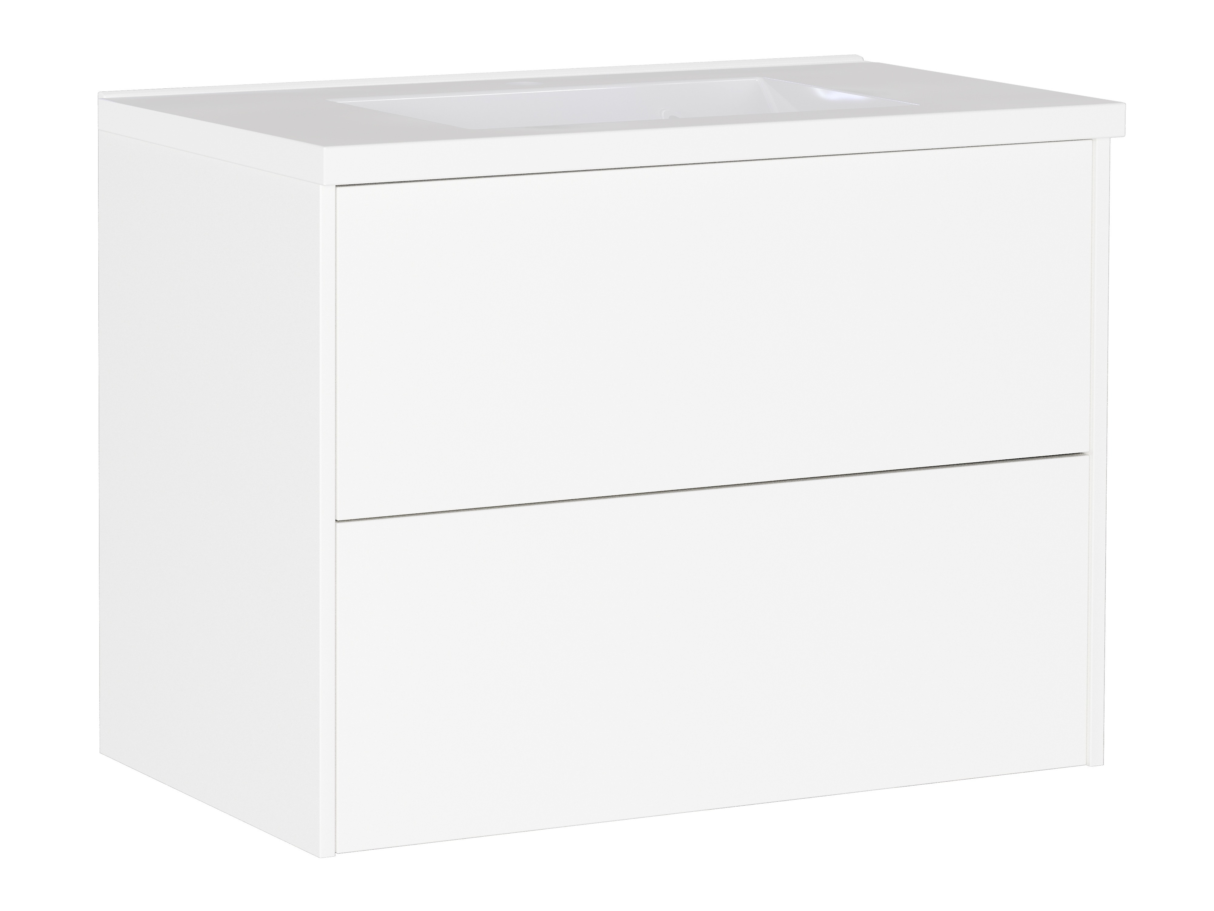 Piekarams vannas istabas skapītis izlietnei Sacramento 523 (Balts)