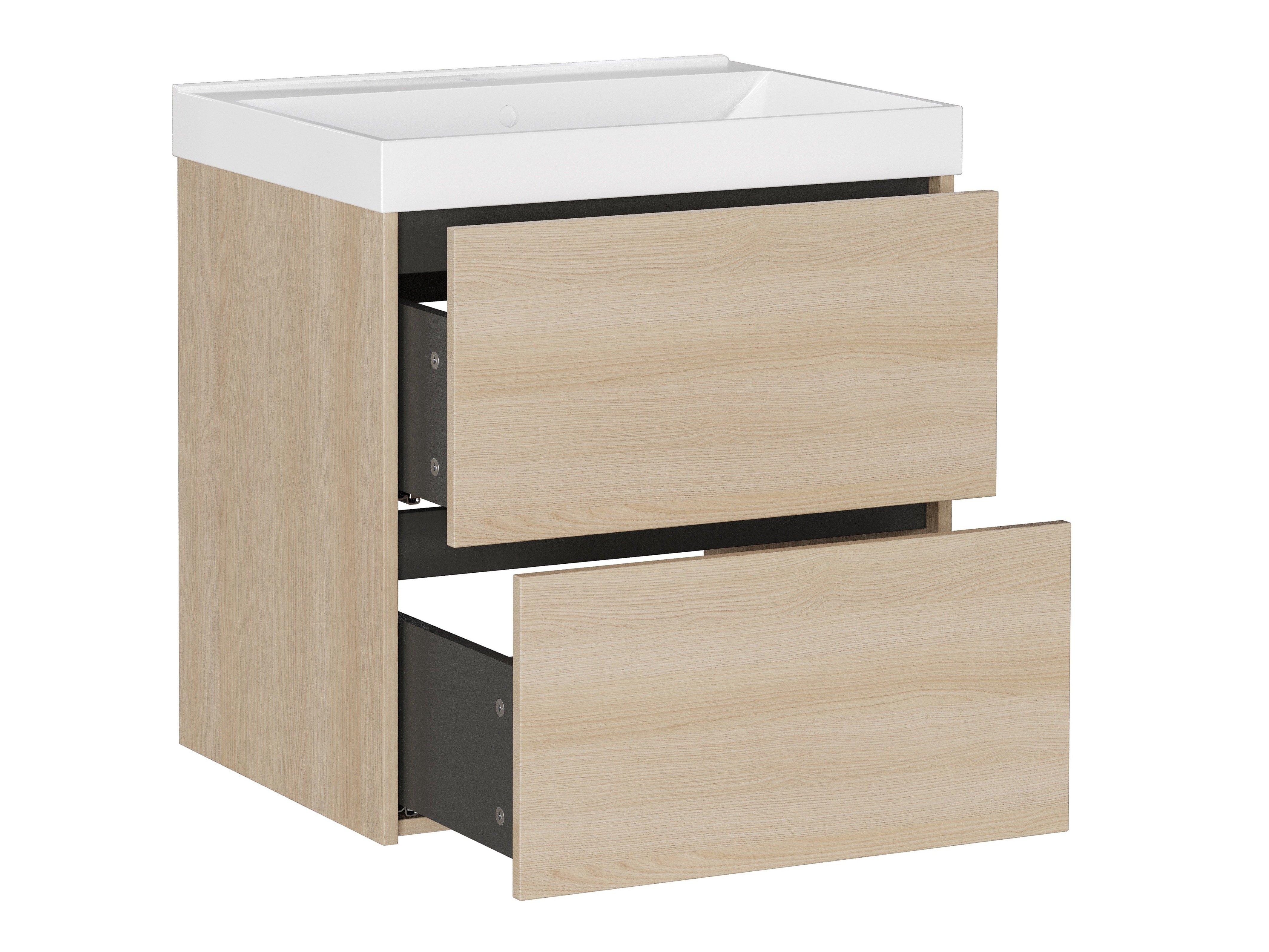 Piekarams vannas istabas skapītis izlietnei Sacramento 524 (Ozols)