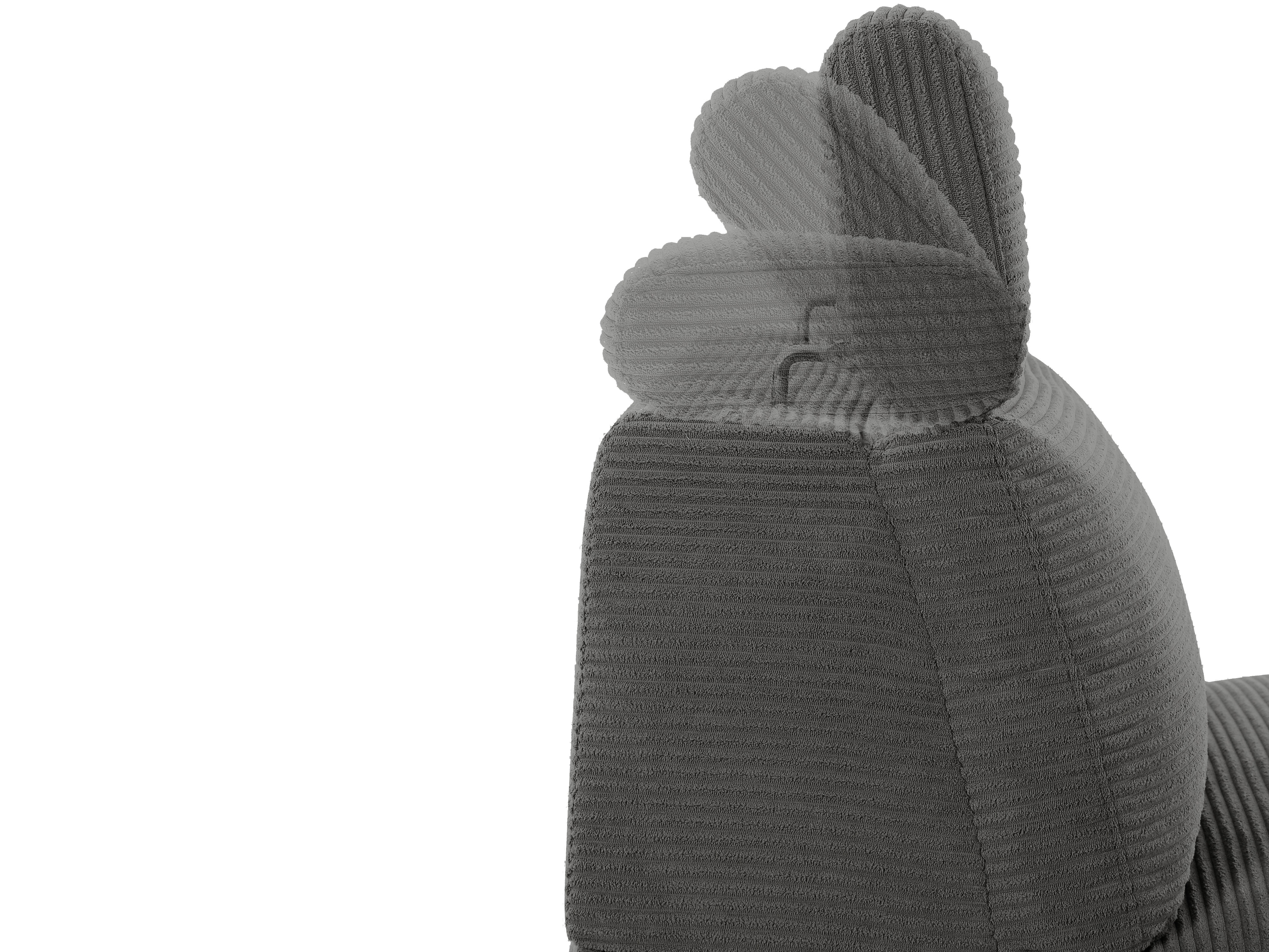 Stūra dīvāns reglaineris Denton 1509 (Antracīts)