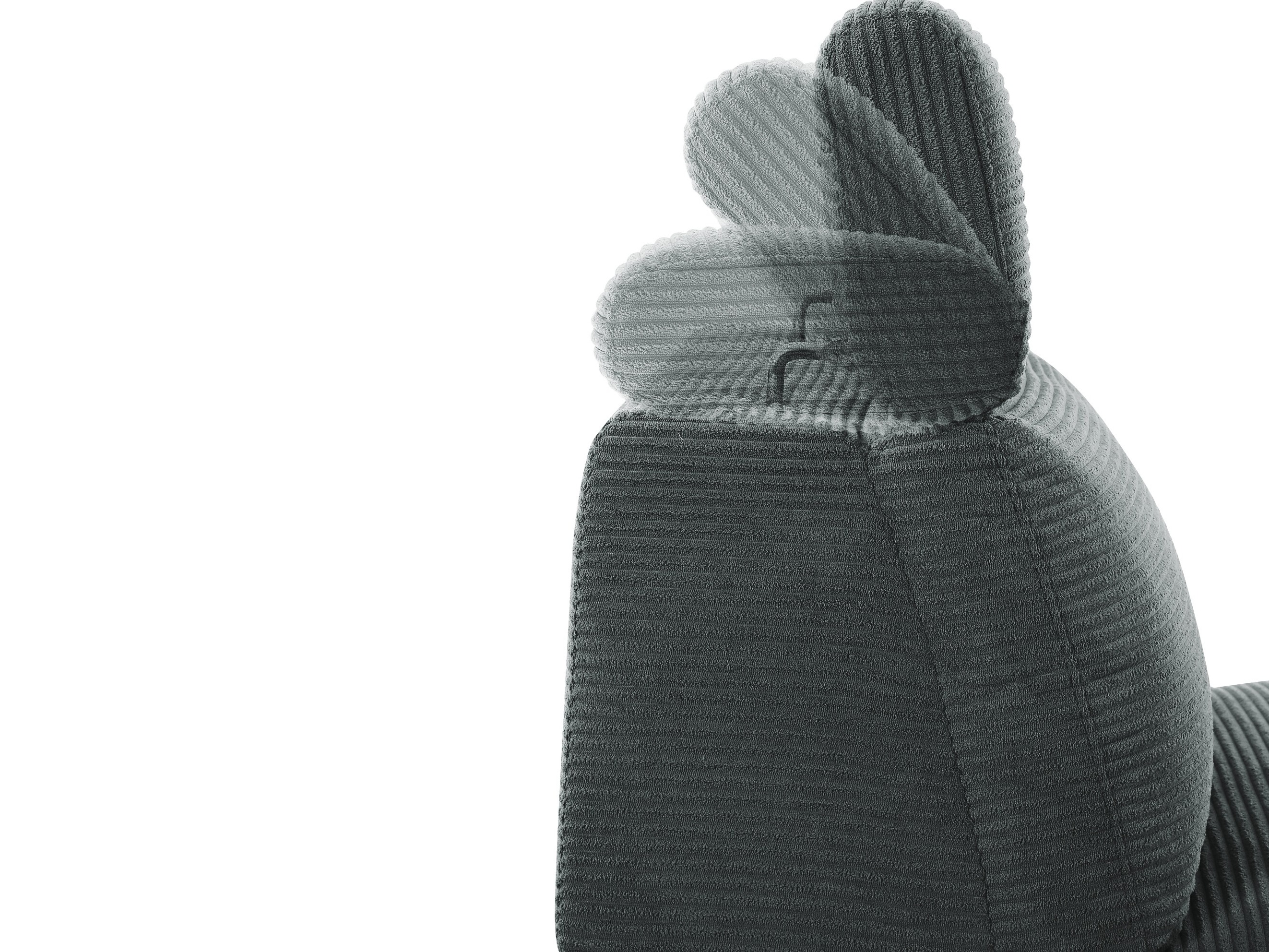 Stūra dīvāns reglaineris Denton 1509 (Antracīts)