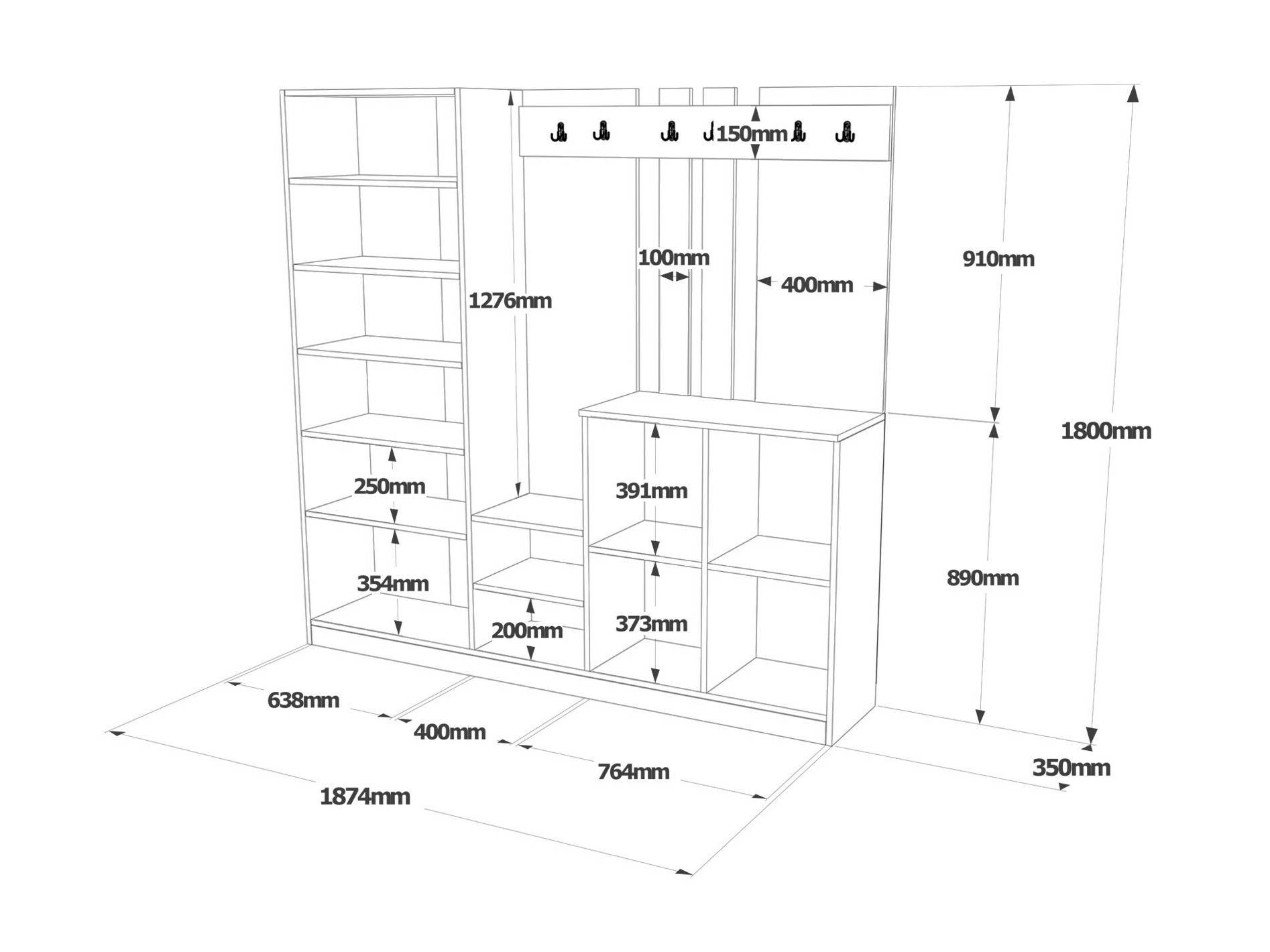 Priekšnama komplekts Kailua 2178