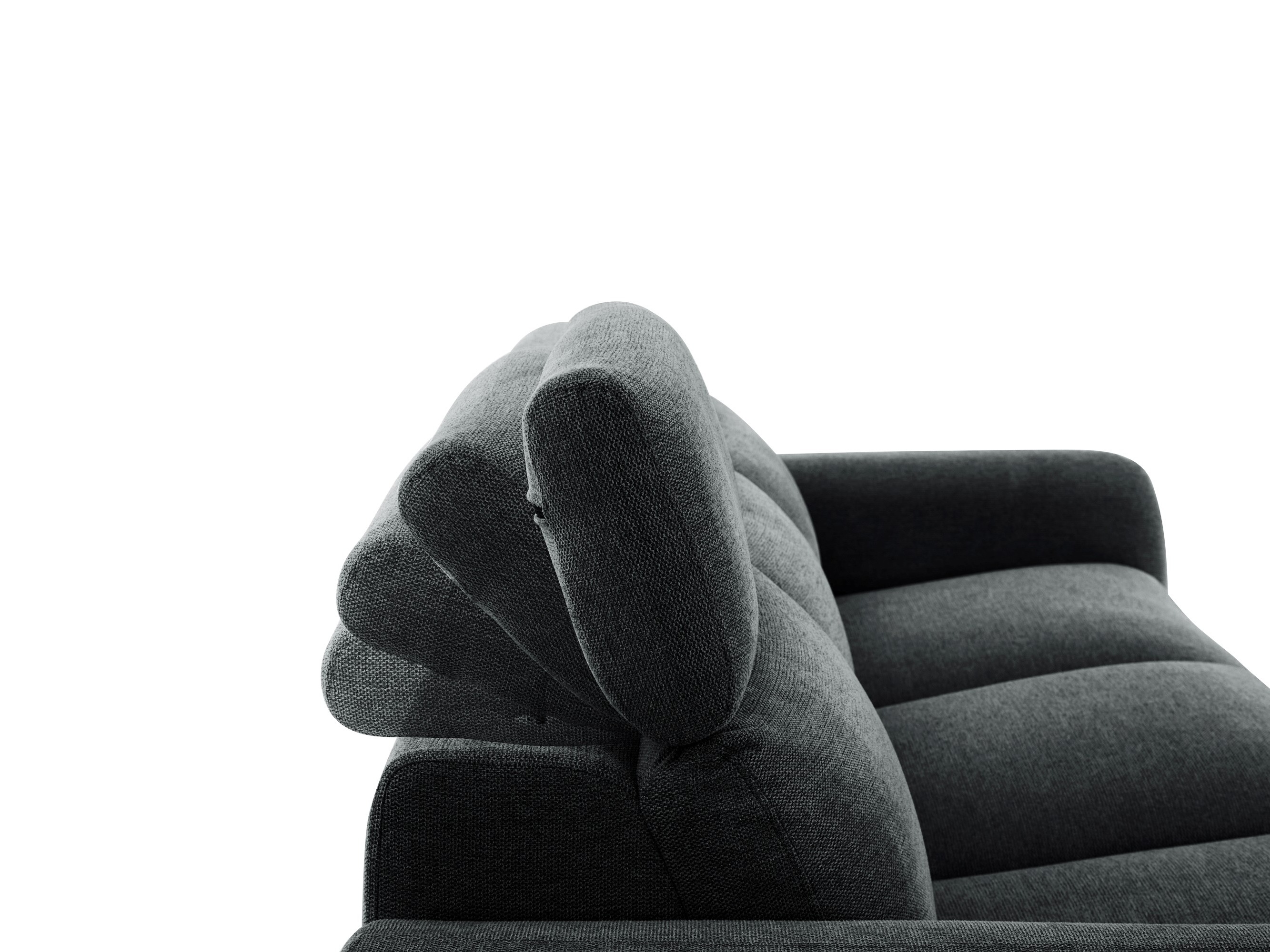 Stūra dīvāns reglaineris Denton 1510 (Antracīts)