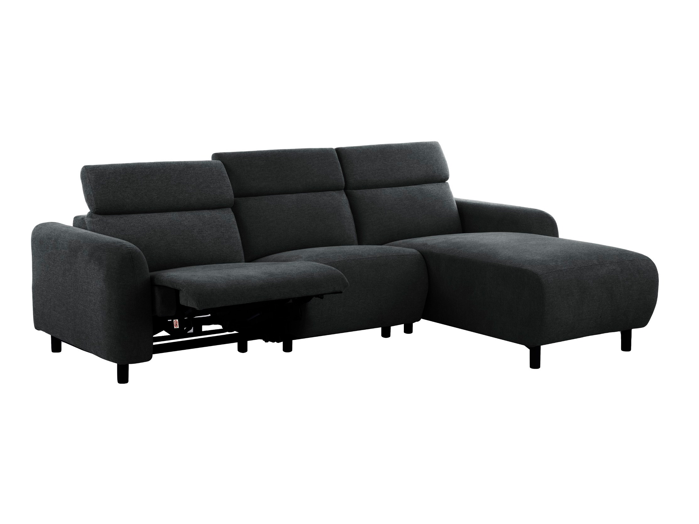 Stūra dīvāns reglaineris Denton 1510 (Antracīts)