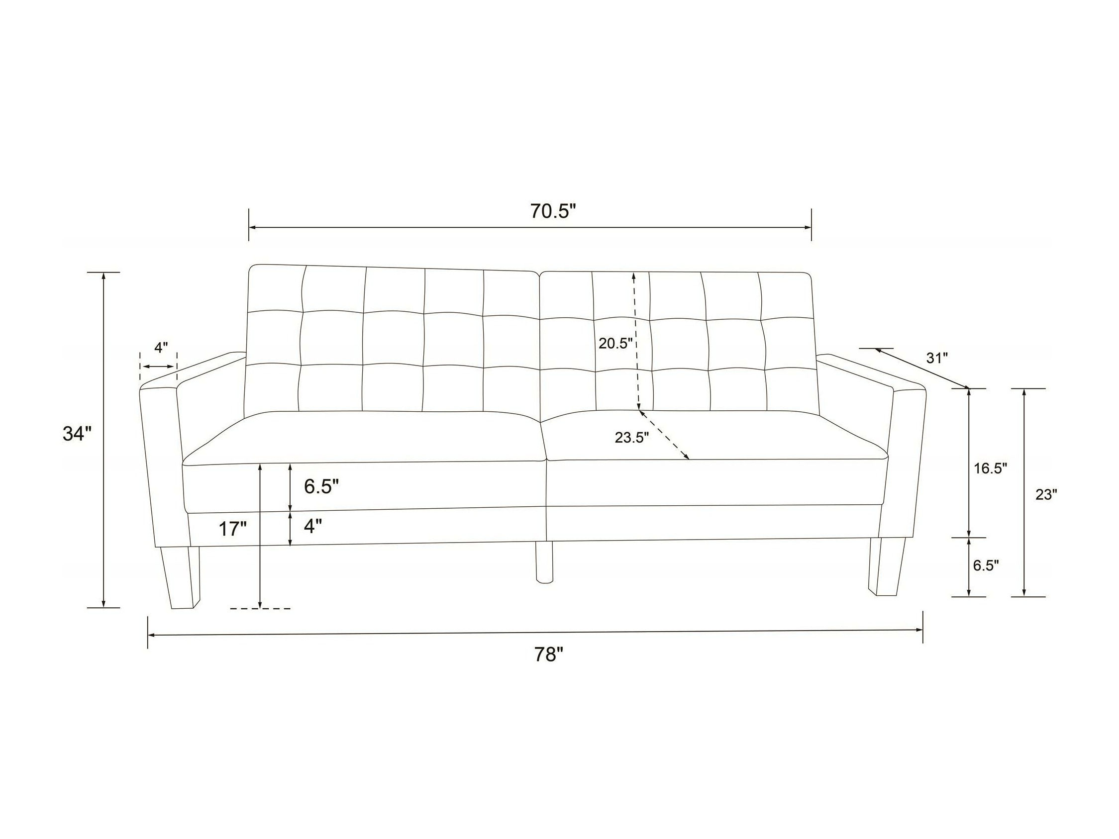Dīvāns gulta Tulsa 128 (Pelēks)