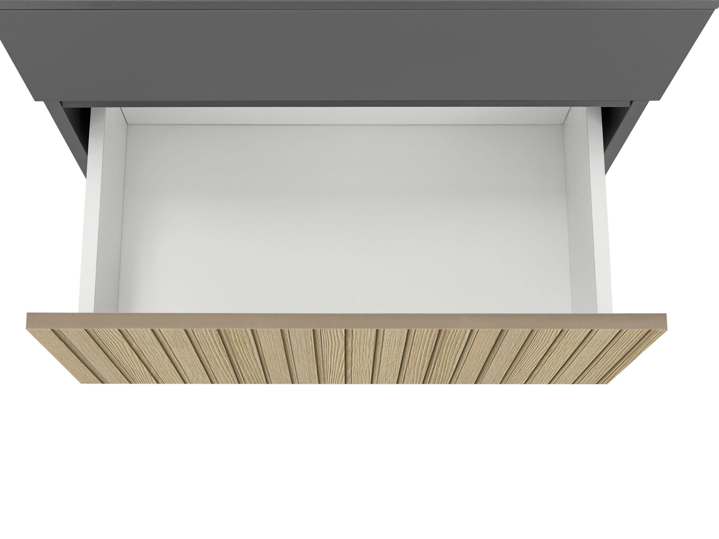 Stāvošs vannas istabas skapītis izlietnei Soncamu 110 (Antracīts + Gaišs ozols)