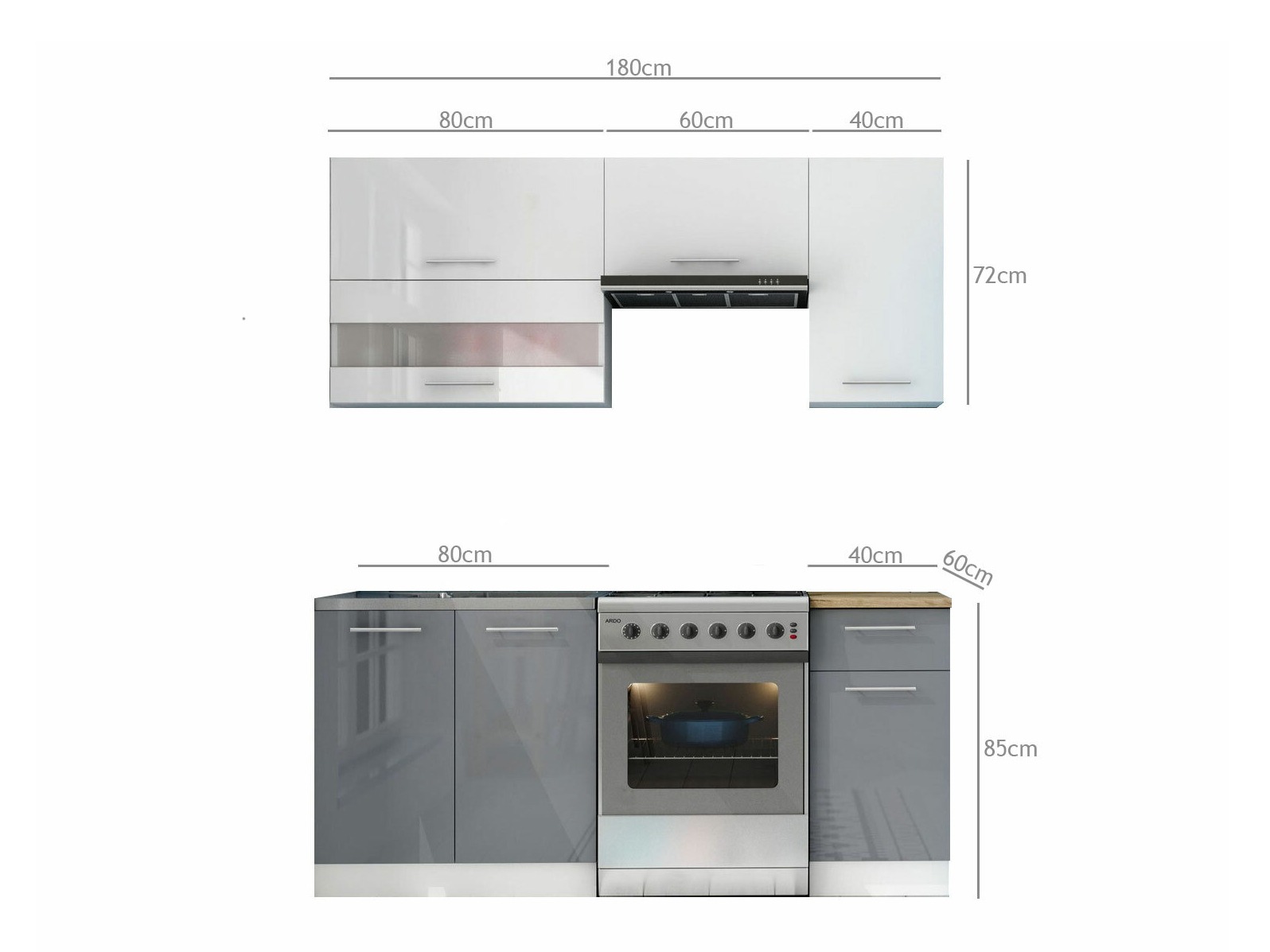 Moduļu virtuves komplekts Tiffa Mix 100
