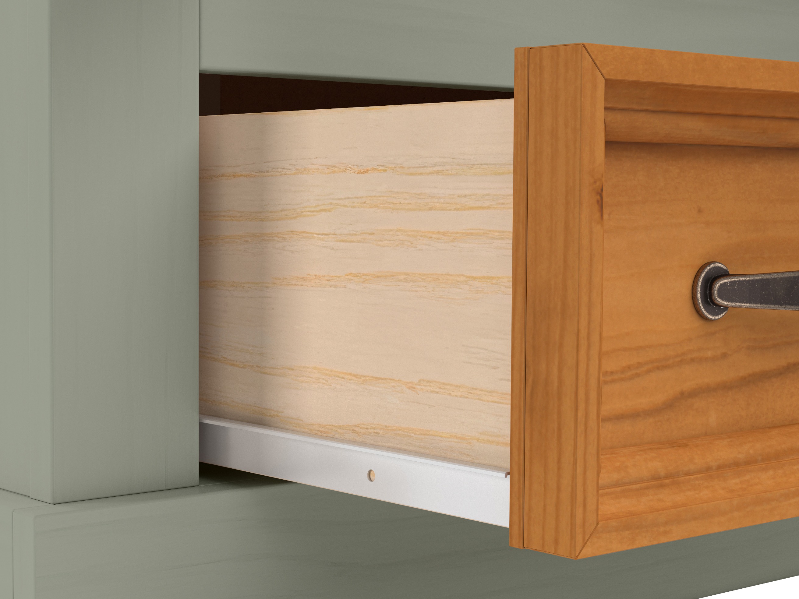 Skapis Tolelio 124 (Zaļš + Priede)