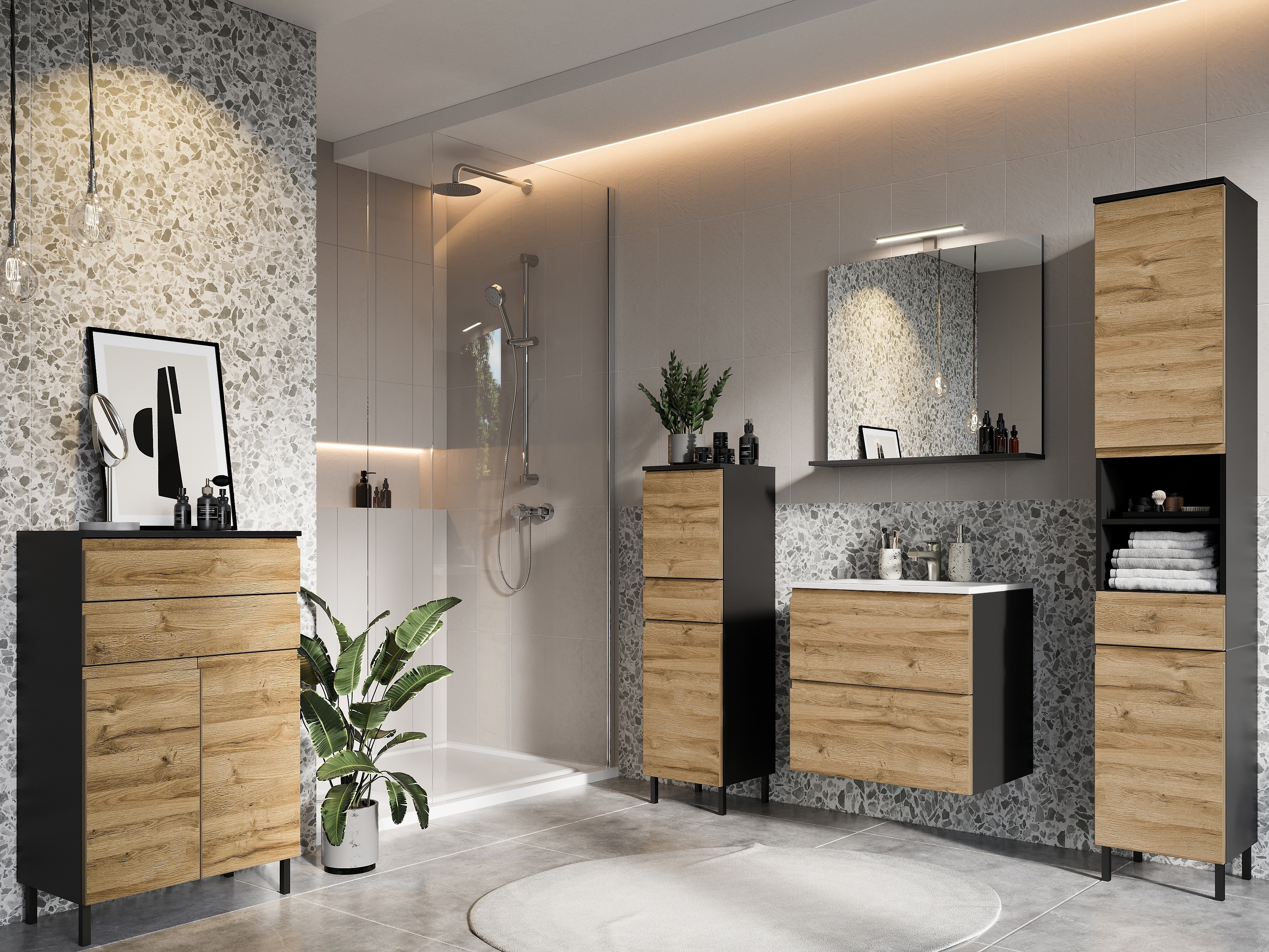 Piekarams vannas istabas skapītis izlietnei Talmira 116