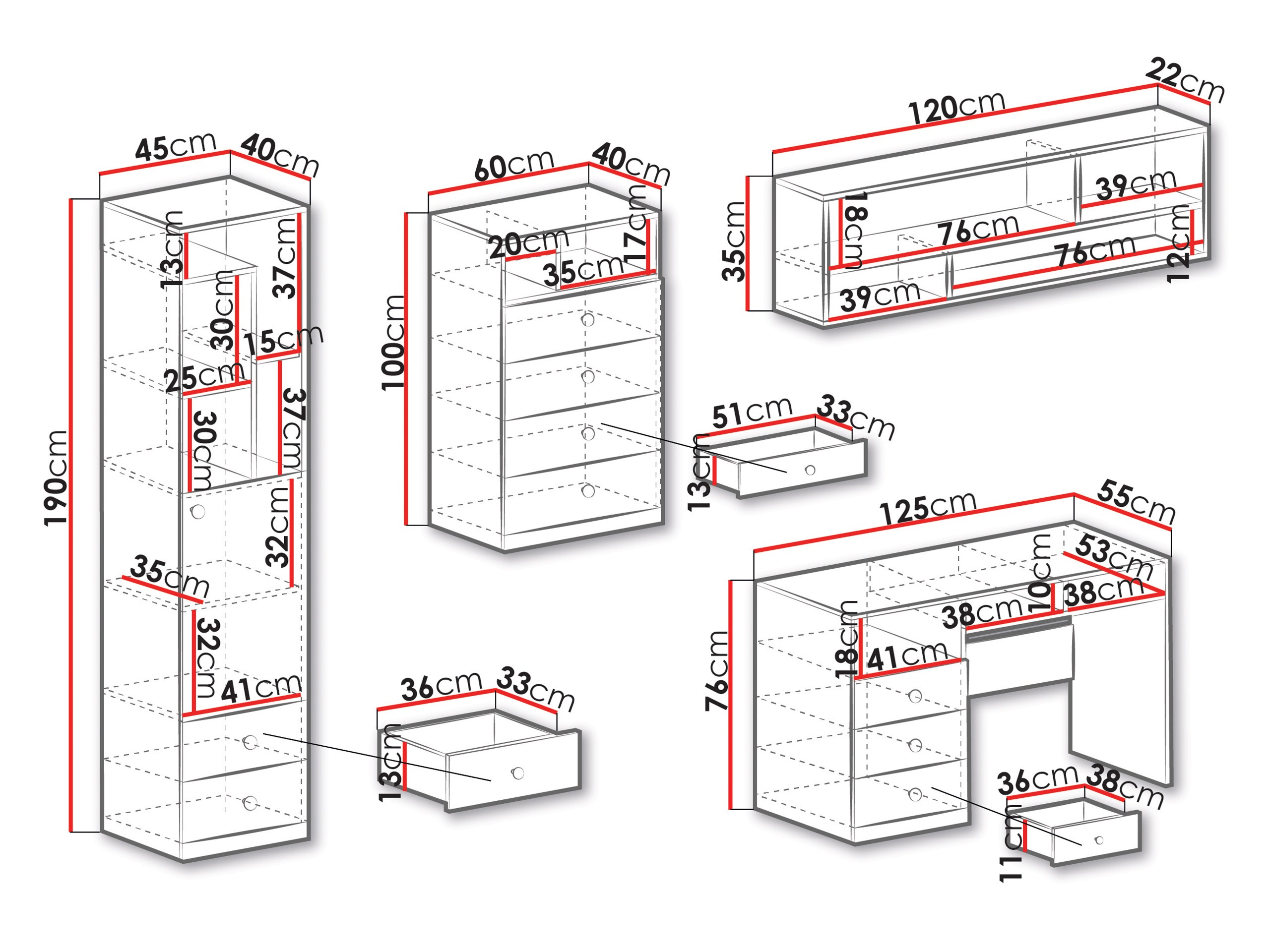 Mēbeļu komplekts Tesmonu 116
