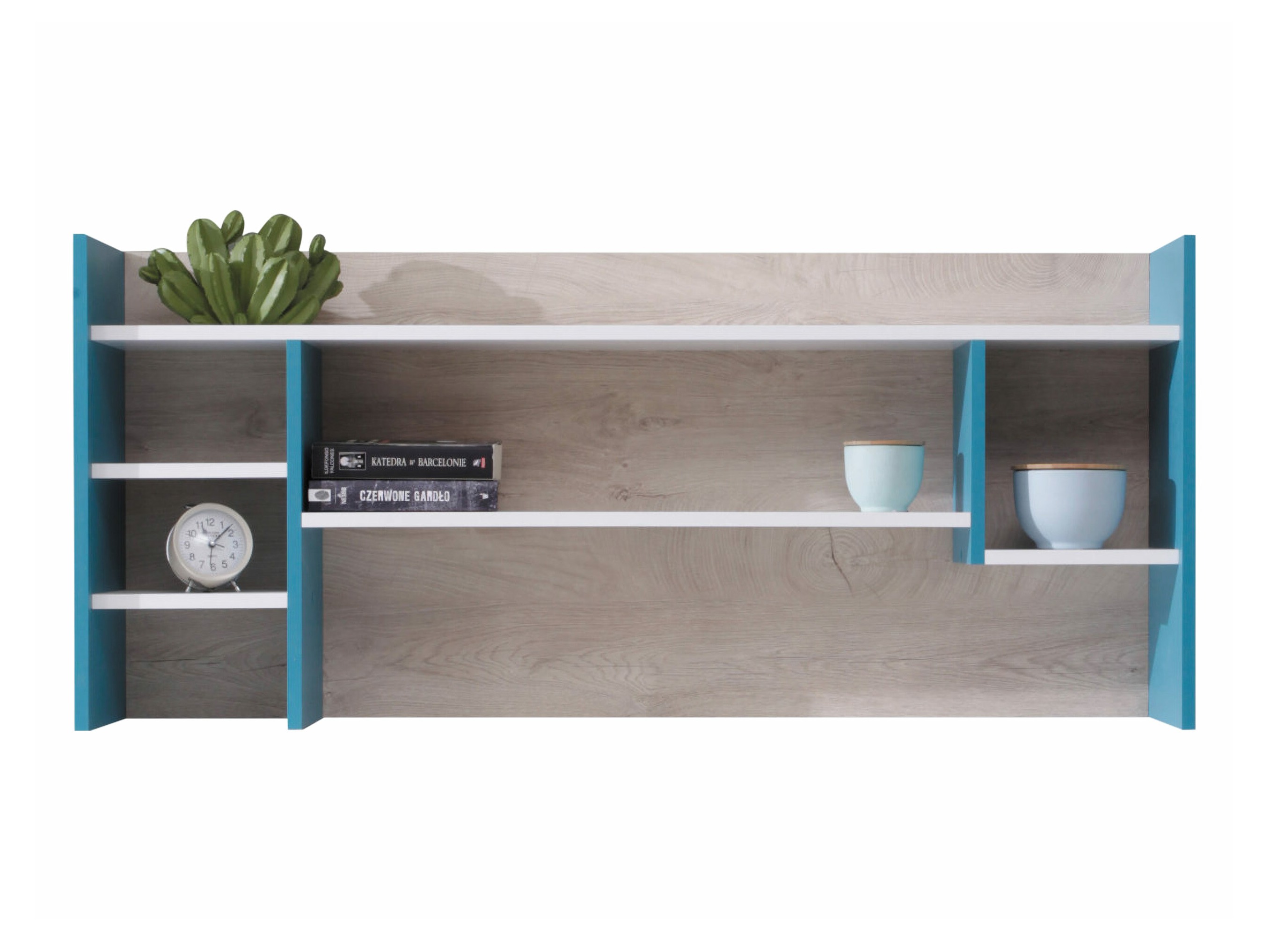 Piekarams plaukts Camteso 109 (Balts + Ozols + Tirkīzs)