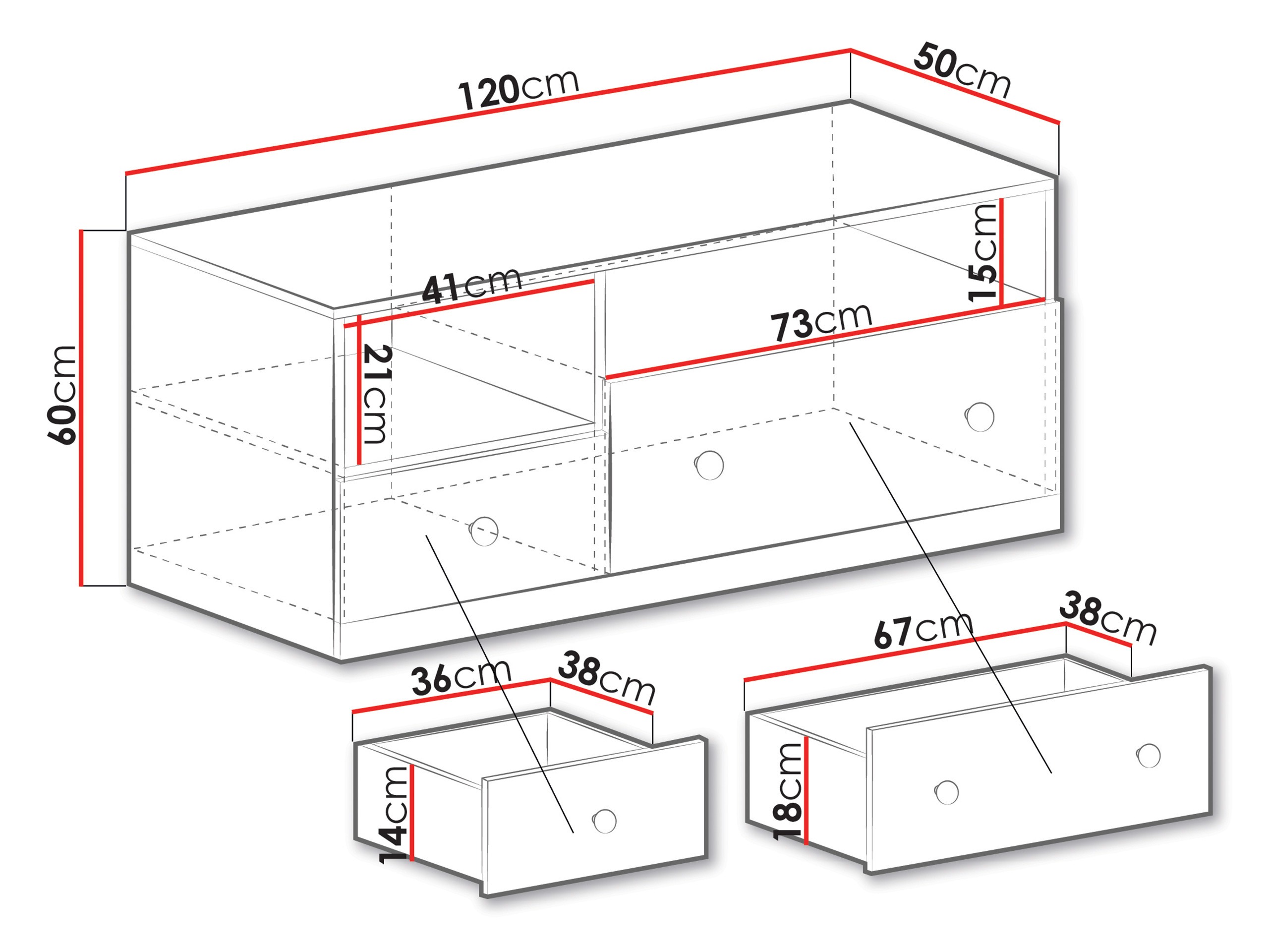 TV galds Tesmonu 110