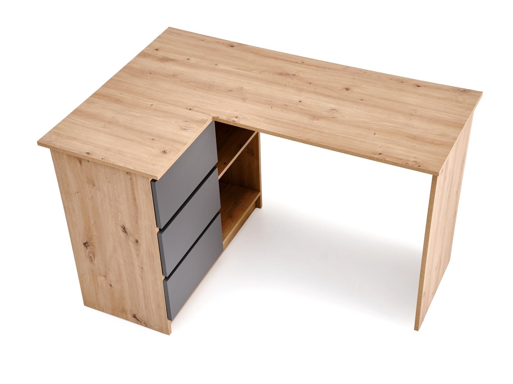 Stūra rakstāmgalds Houston 1950 (Grafīts + Artisan ozols)