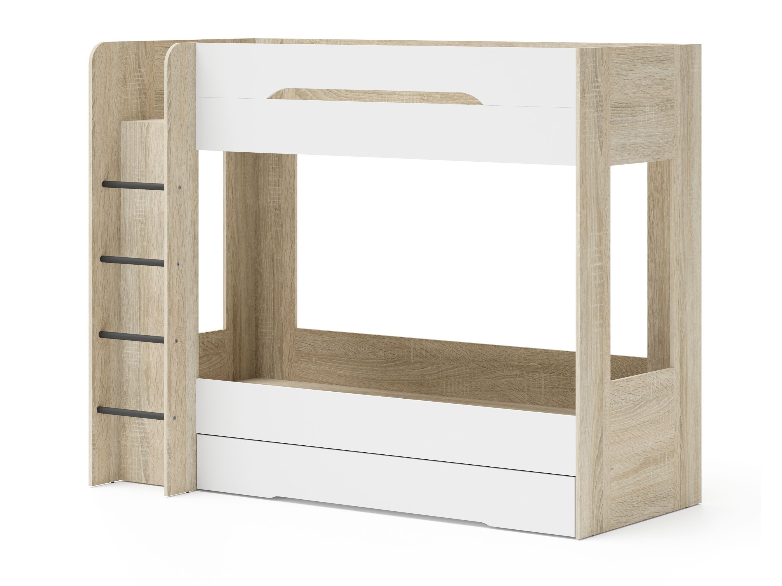 Bērnu istabas komplekts Elitenu 105 (Sonomas ozols + Balts)