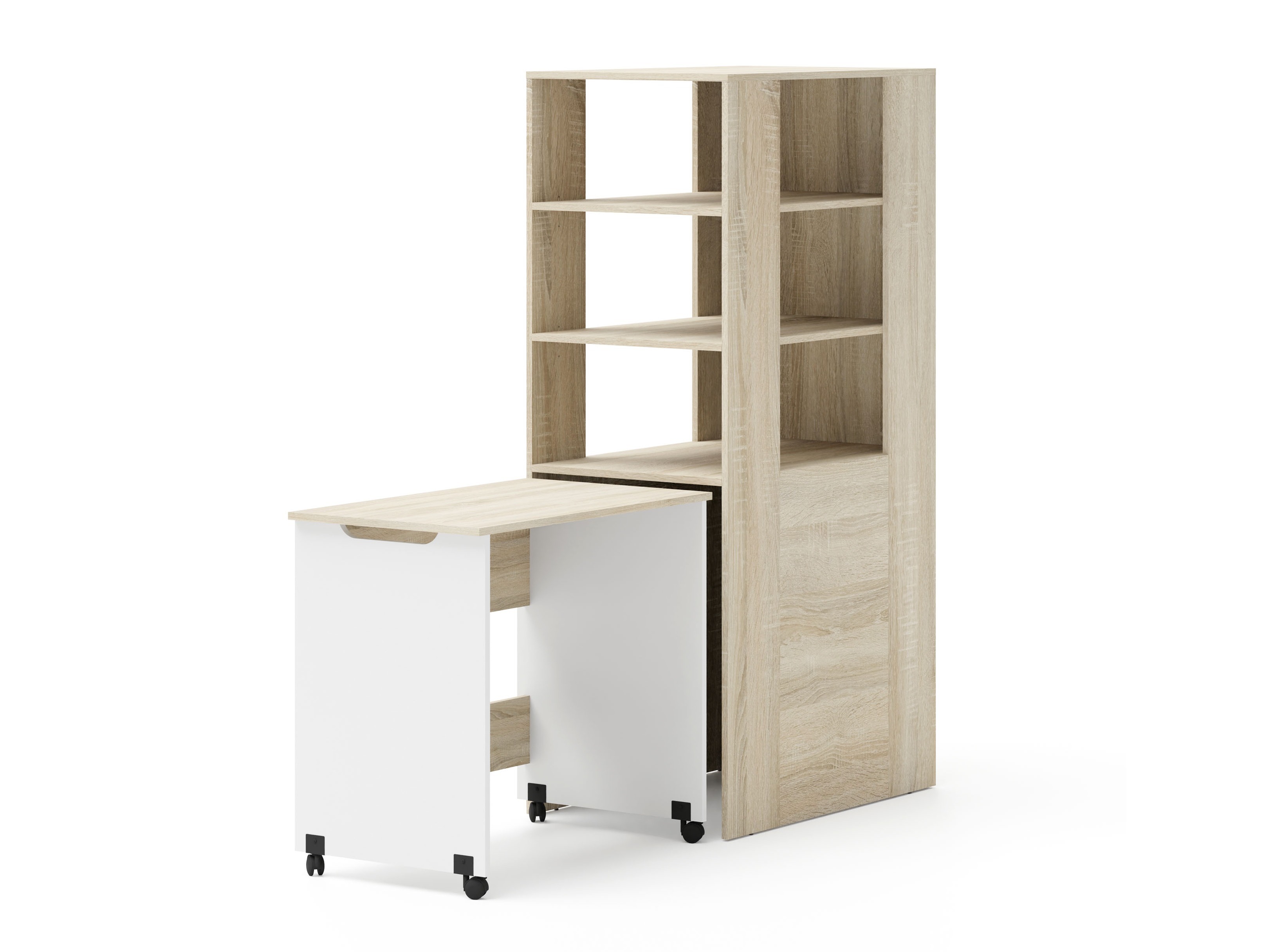 Bērnu istabas komplekts Elitenu 105 (Sonomas ozols + Balts)