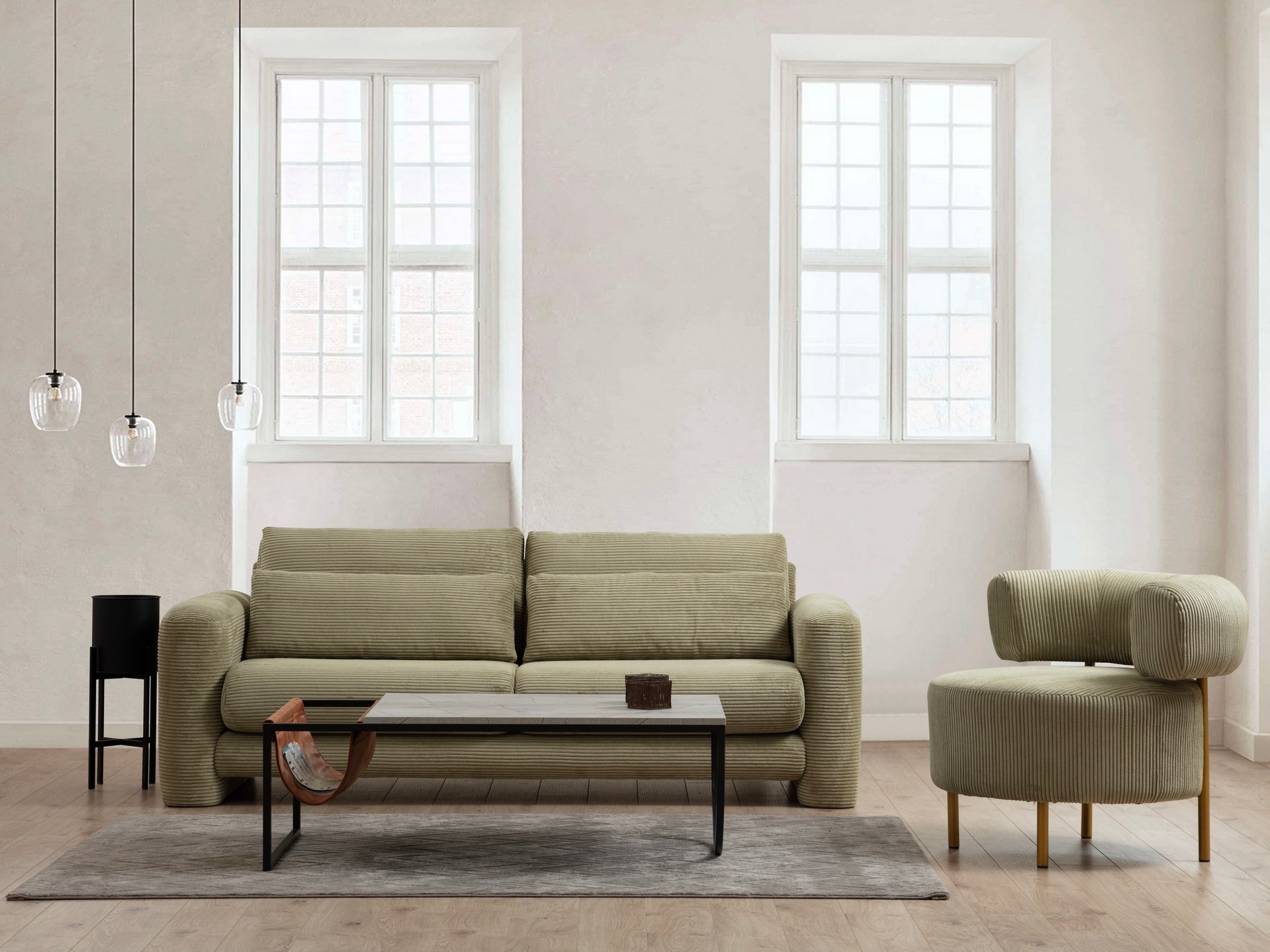 Dīvāns Altadena 330 (Zaļš)