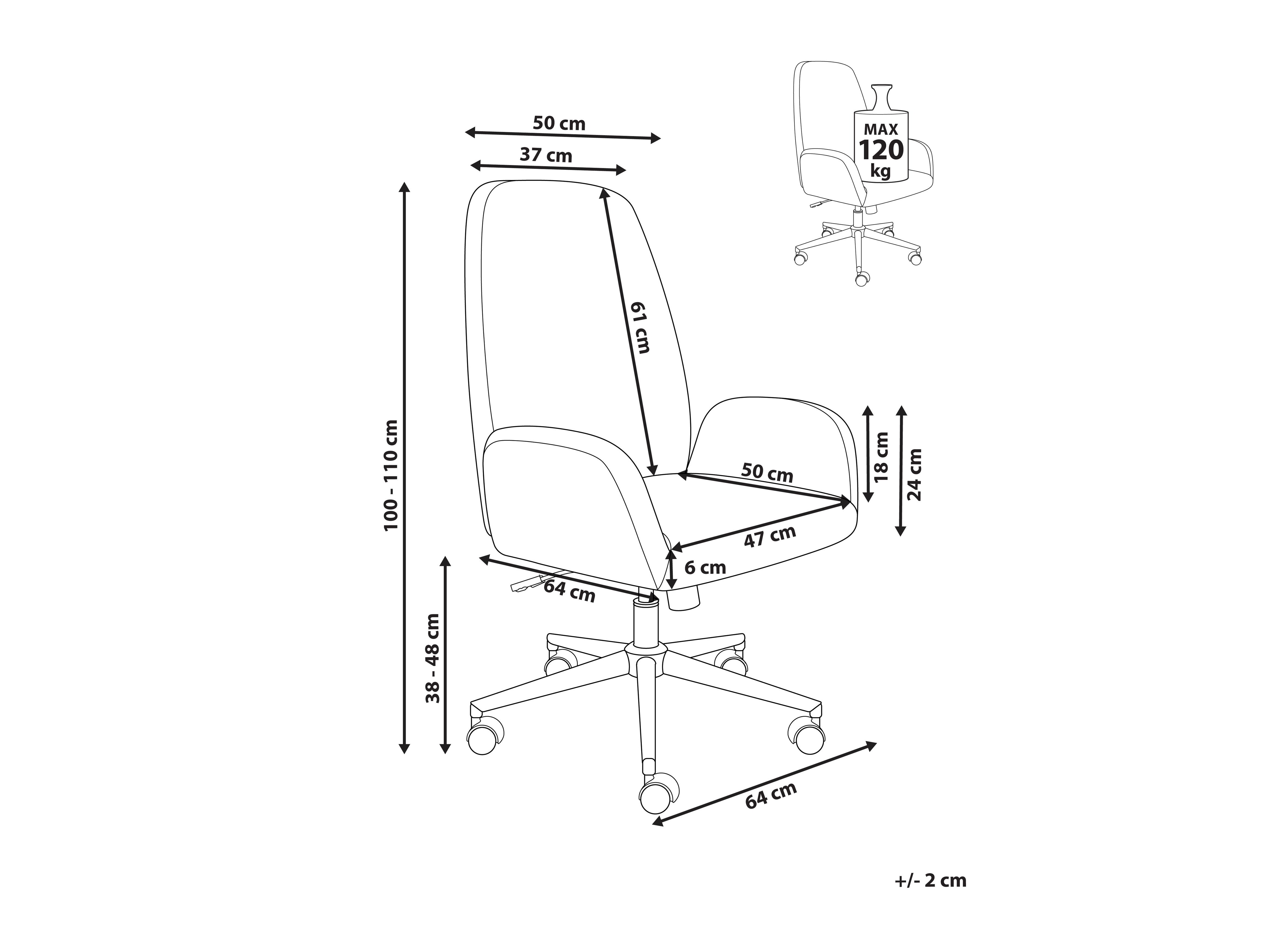 Biroja krēsls Berwyn 2866 (Zaļš)