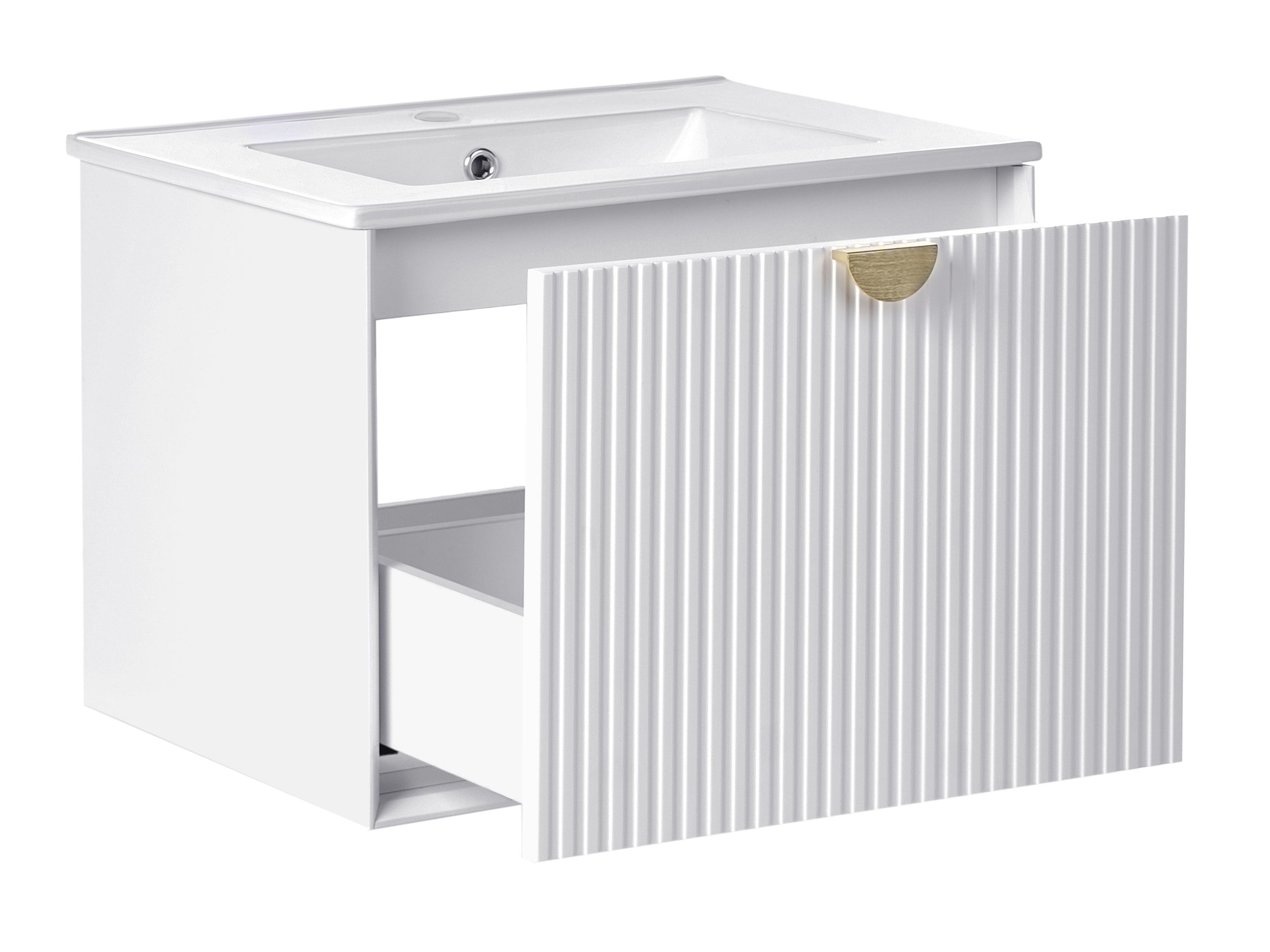 Piekarams vannas istabas skapītis izlietnei Berwyn 2870 (Balts)