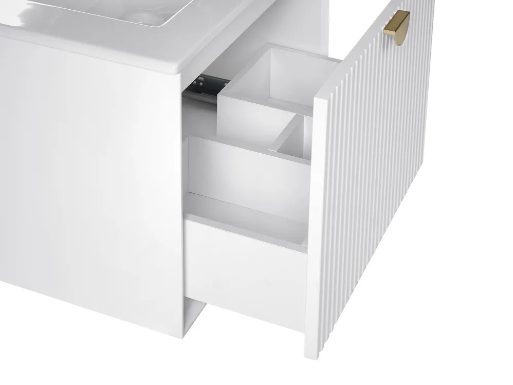 Piekarams vannas istabas skapītis izlietnei Berwyn 2870 (Balts)