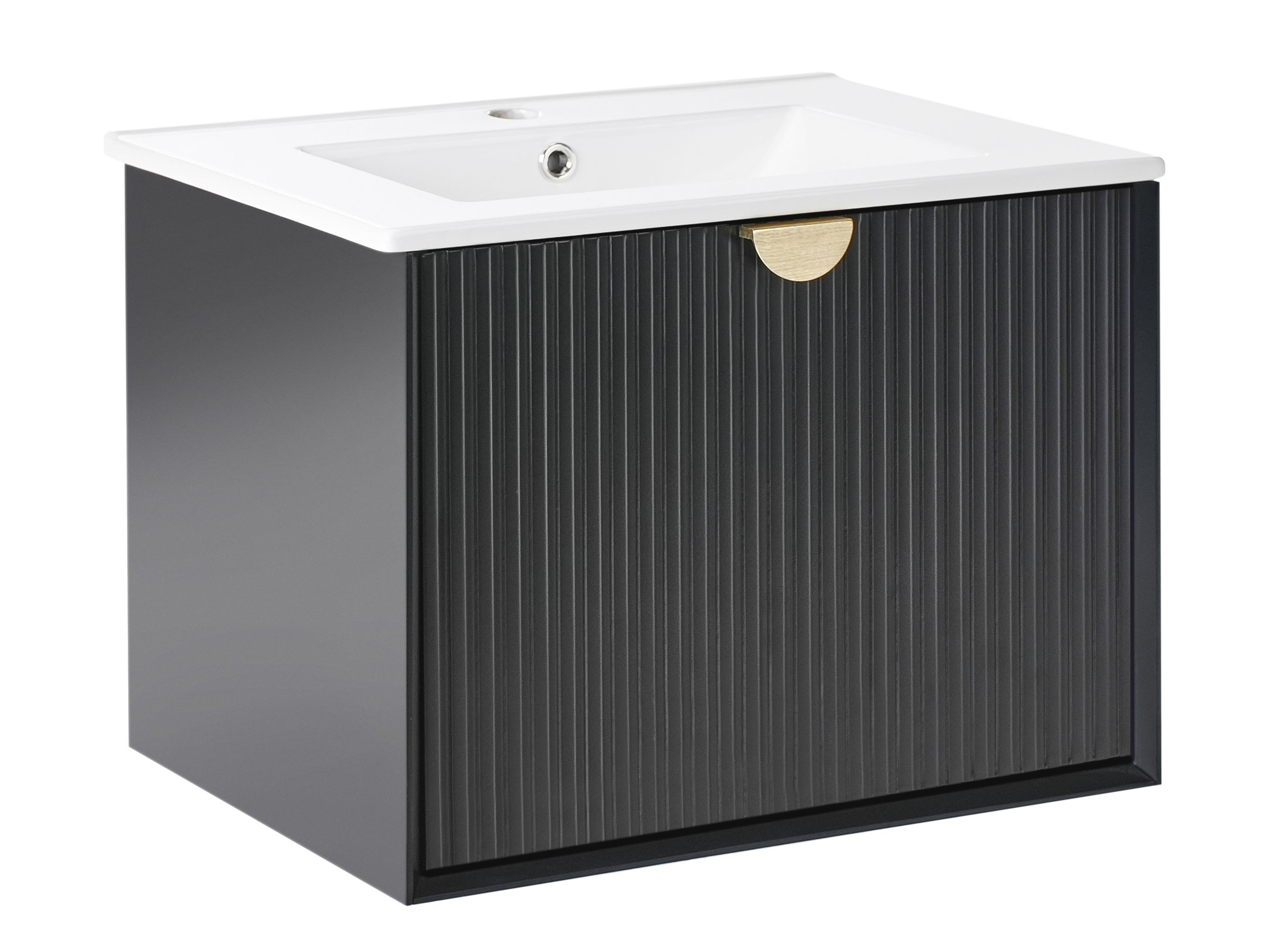 Piekarams vannas istabas skapītis izlietnei Berwyn 2870 (Melns)