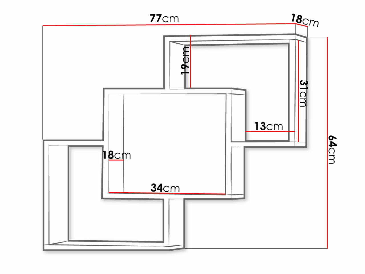 Piekarams plaukts Lorelie 121 (Sonomas ozols)