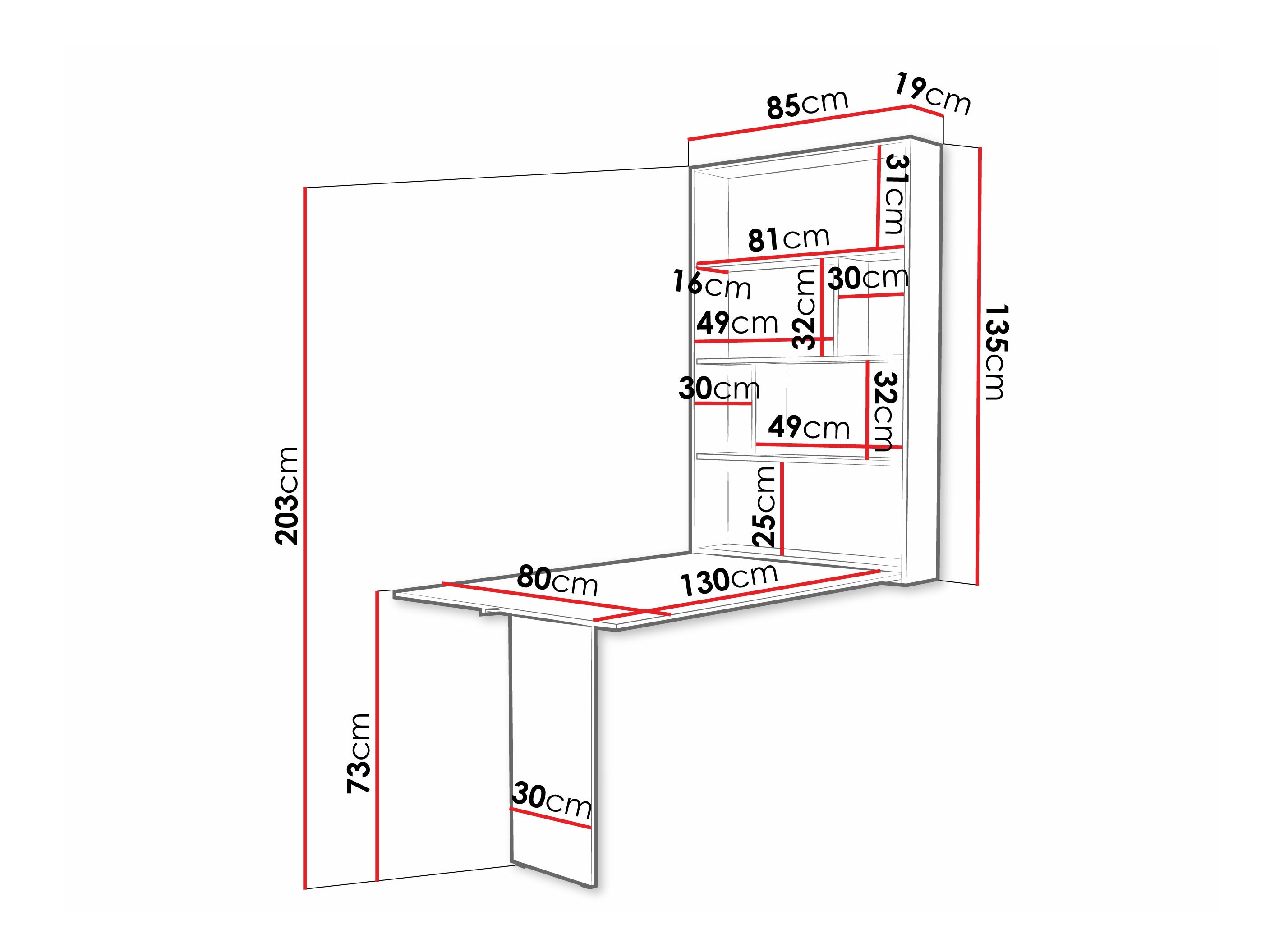Salokāms galds Pinis III (Melns + Votan ozols)
