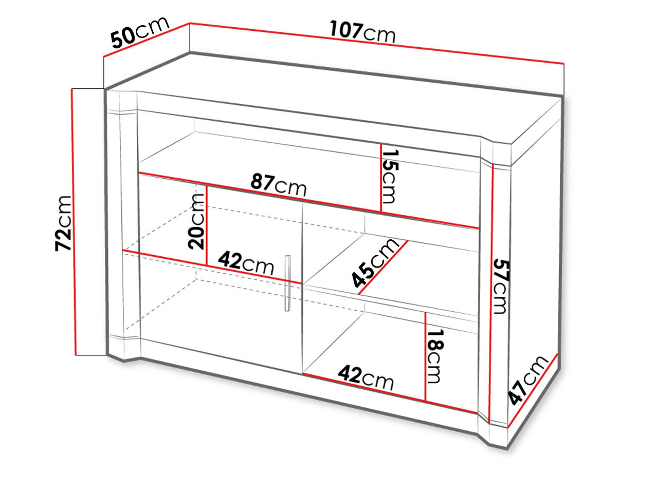 TV galds Lorelie 110 (Trifele ozols)