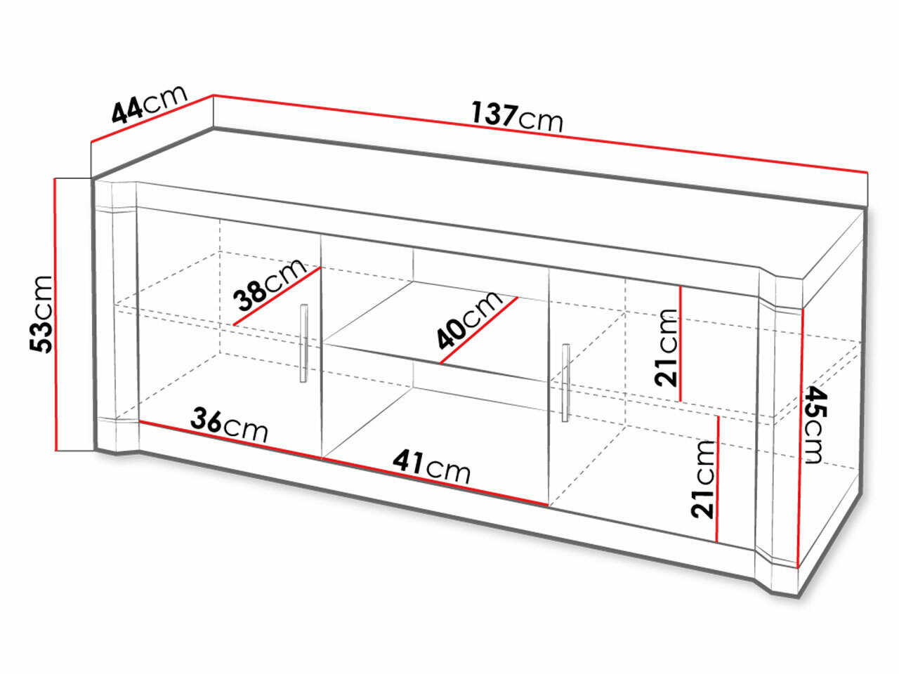 TV galds Lorelie 111 (Trifele ozols)