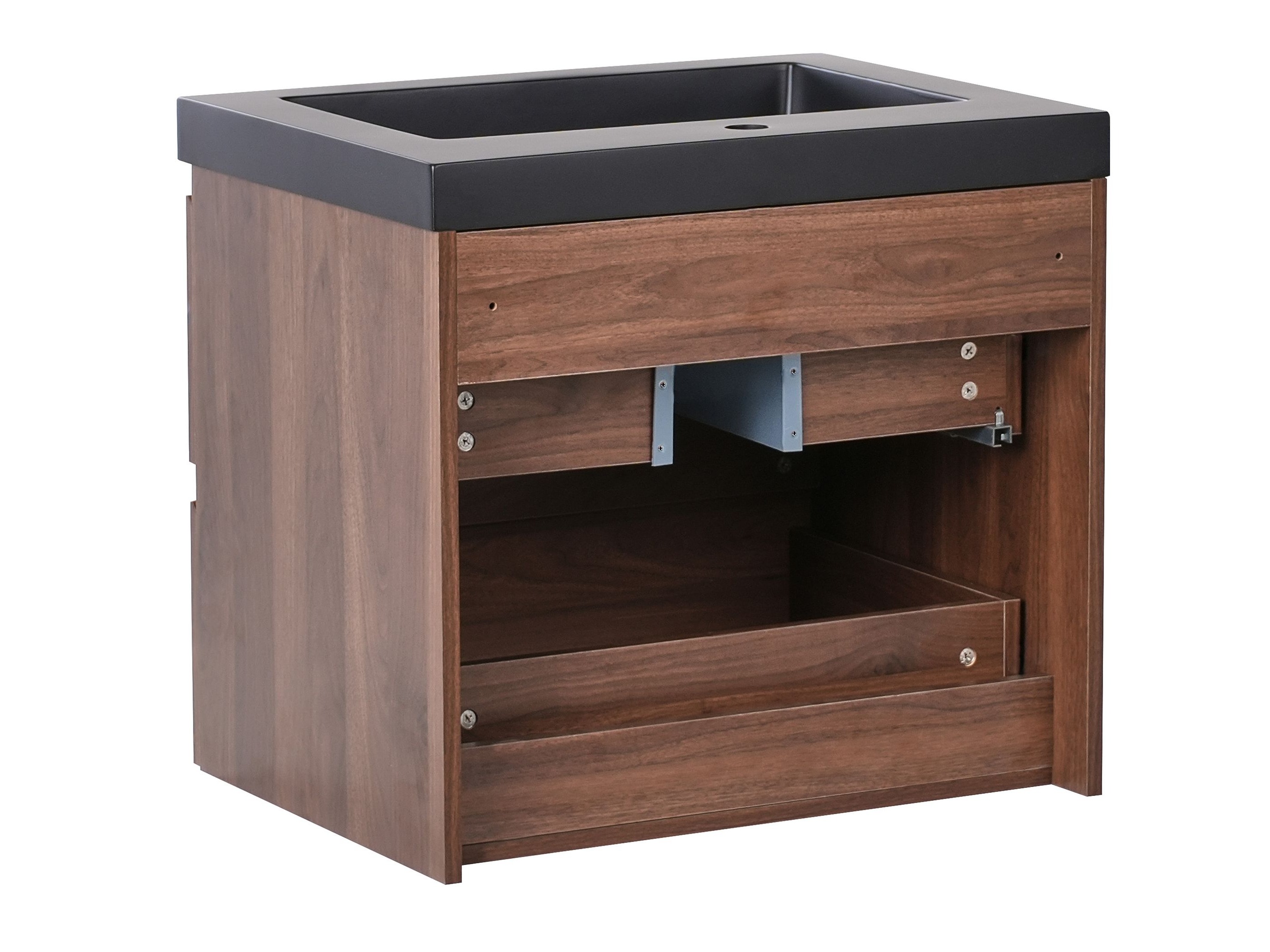 Piekarams vannas istabas skapītis izlietnei Berwyn 2872 (Tumši brūns)