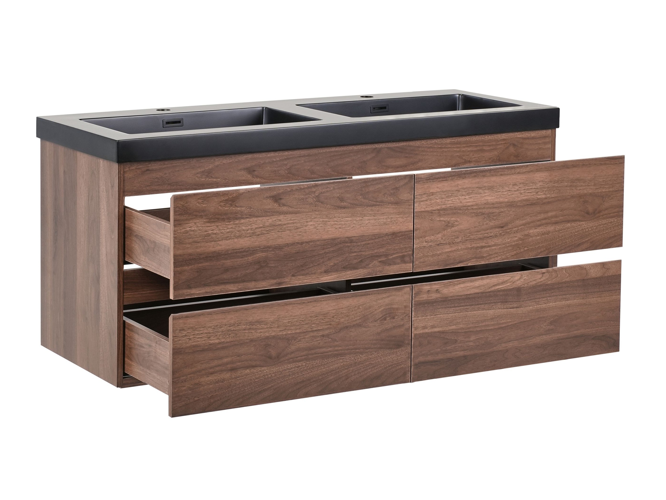 Piekarams vannas istabas skapītis izlietnei Berwyn 2873 (Tumši brūns)