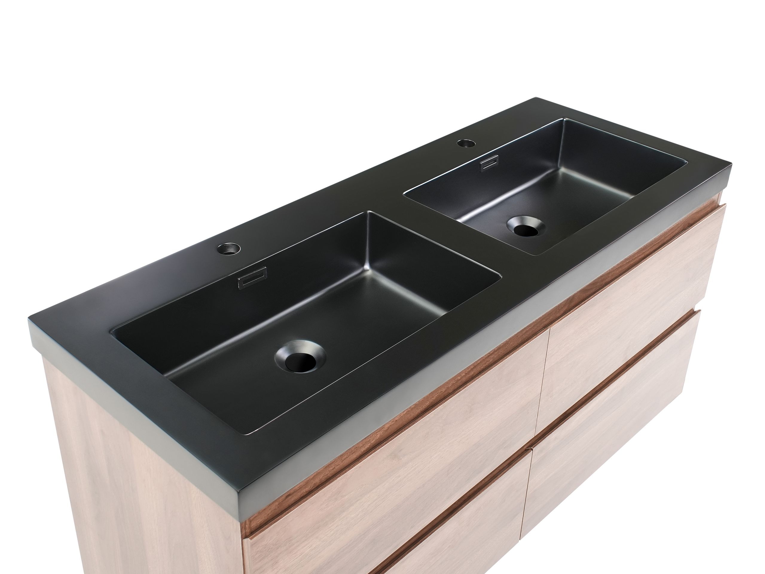 Piekarams vannas istabas skapītis izlietnei Berwyn 2873 (Tumši brūns)