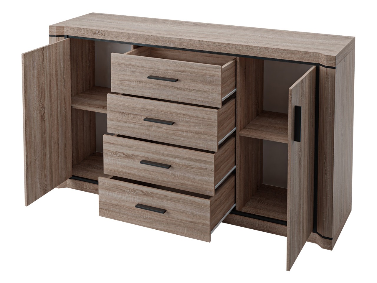 Viesistabas komplekts Lorelie 124 (Sonomas ozols)