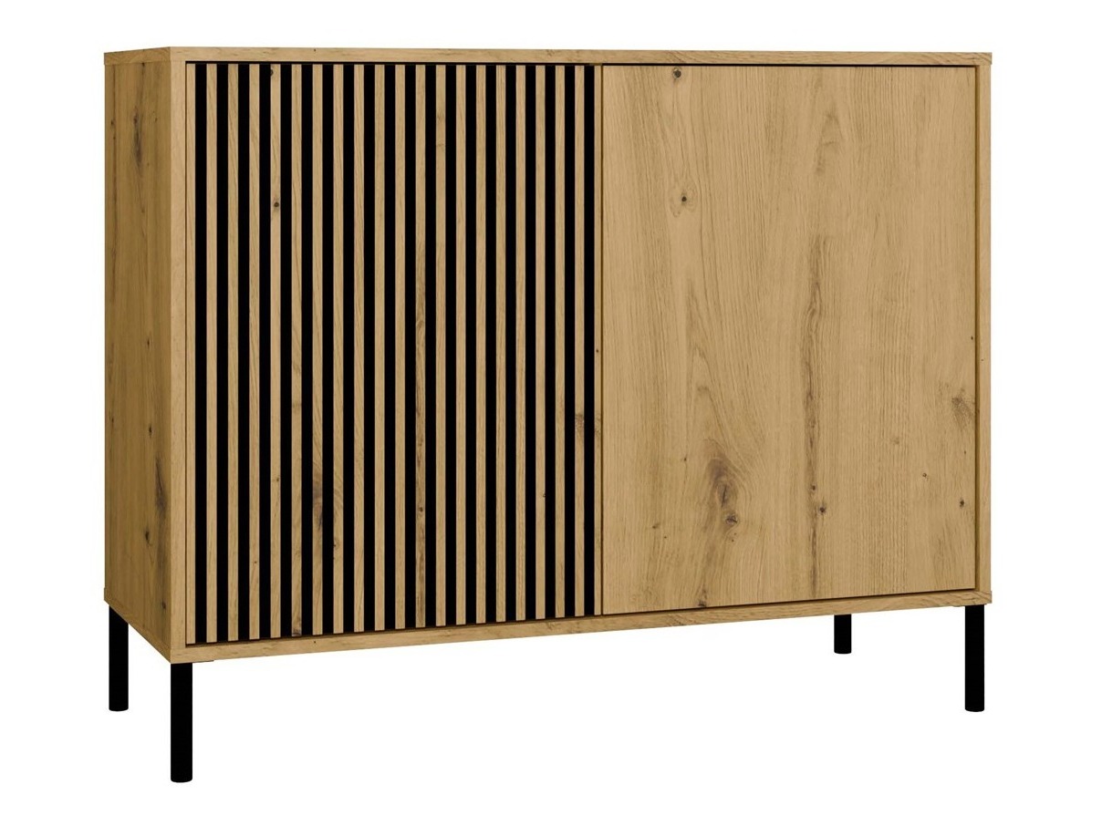 Skapis Orlsone 109 (Artisan ozols + Melns)