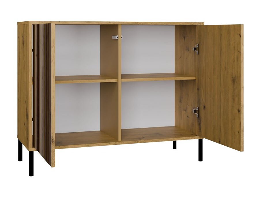 Skapis Orlsone 109 (Artisan ozols + Melns)