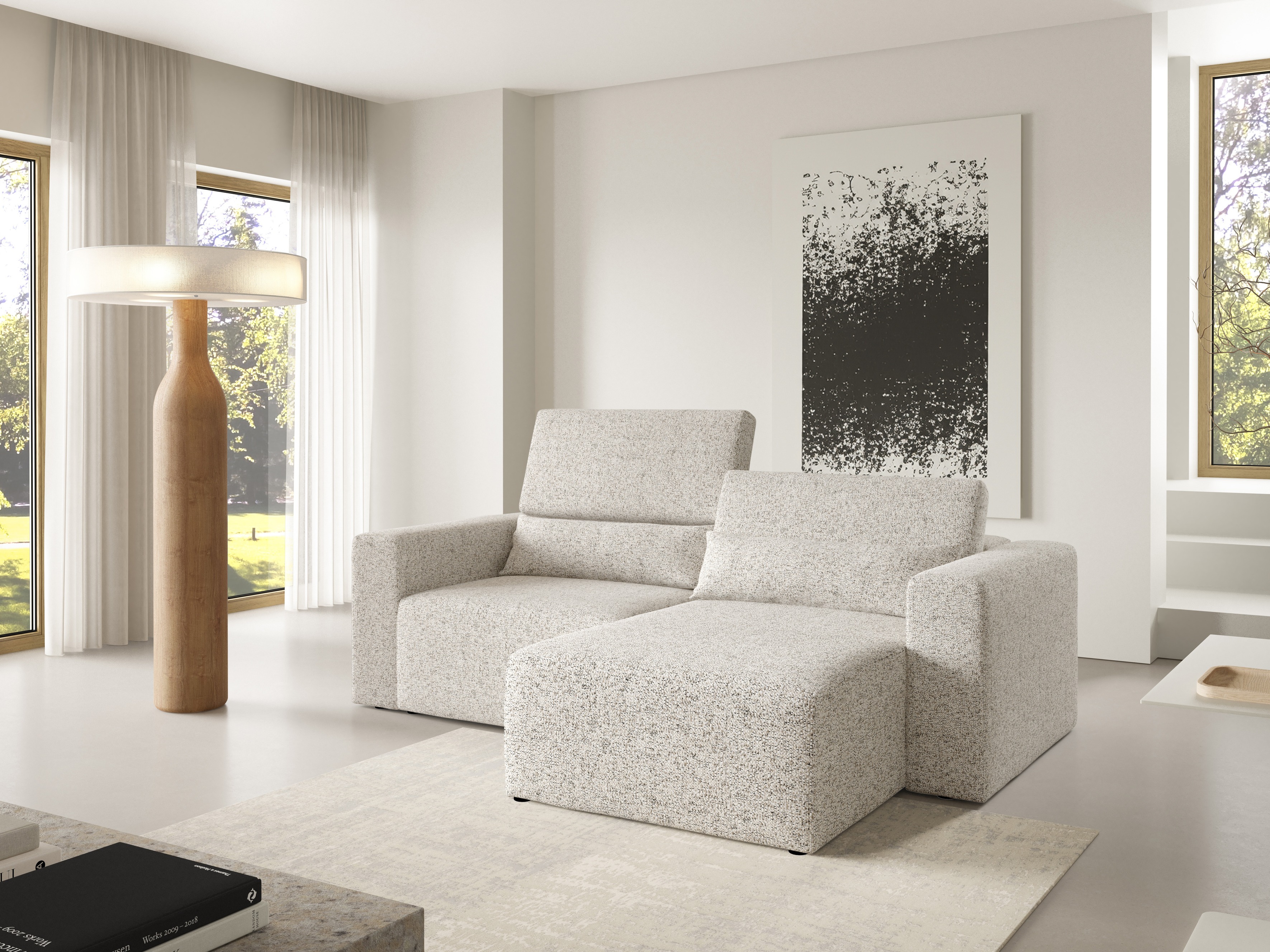 Moduļu stūra dīvāns Virorle 105 (Puente 06)