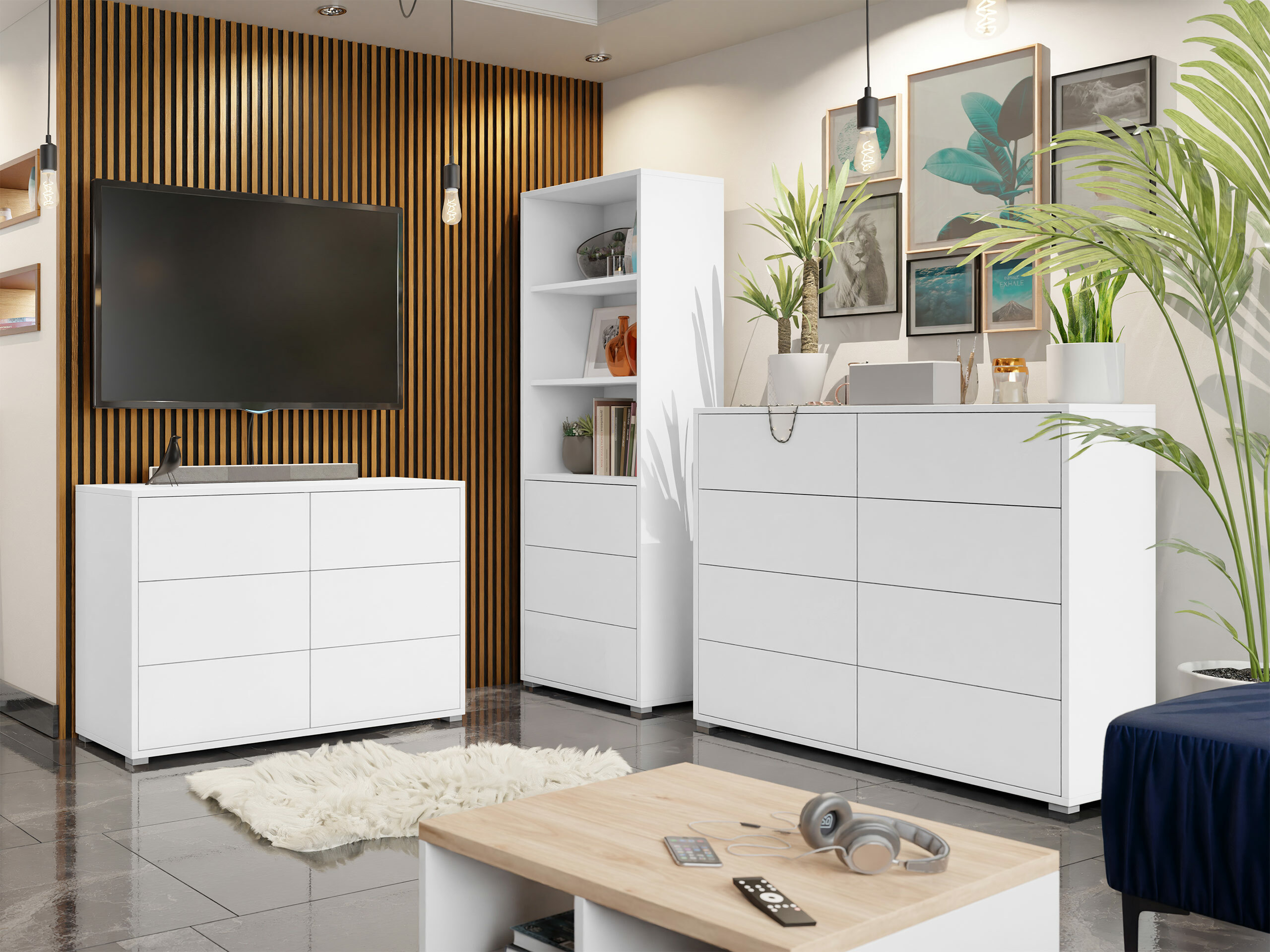 Viesistabas komplekts Comfivo Tutela I (Balts)