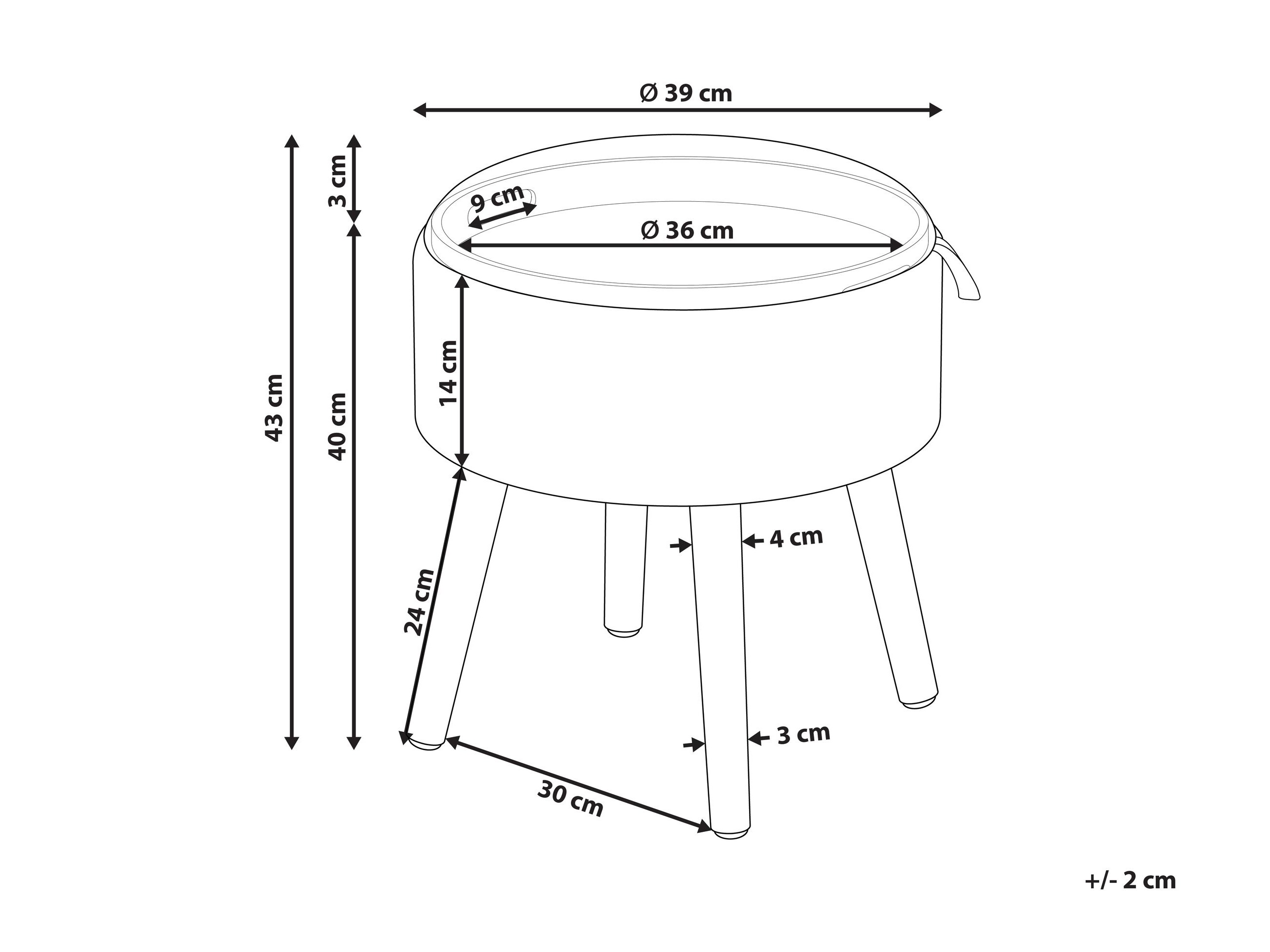 Pufs Berwyn 2888 (Tumši zaļš)