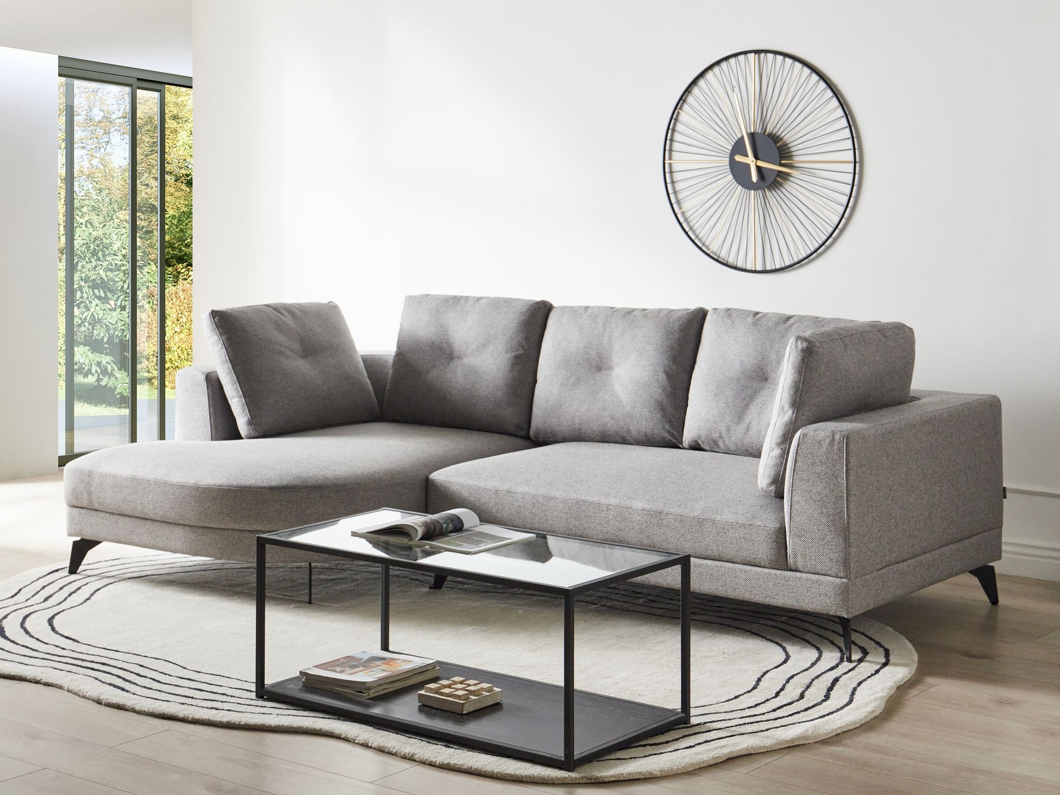 Stūra dīvāns Berwyn 2890 (Pelēks)