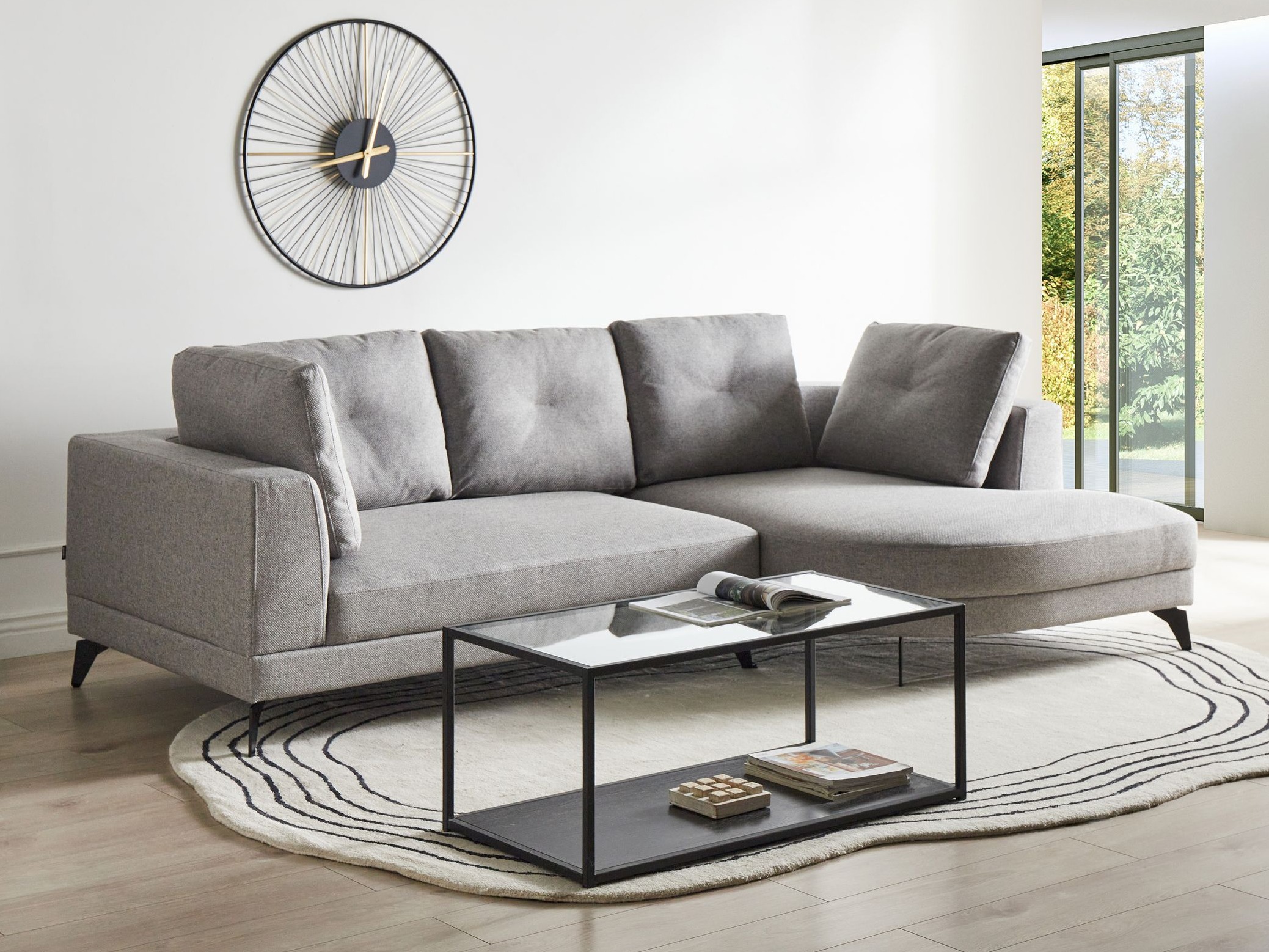 Stūra dīvāns Berwyn 2890 (Pelēks)